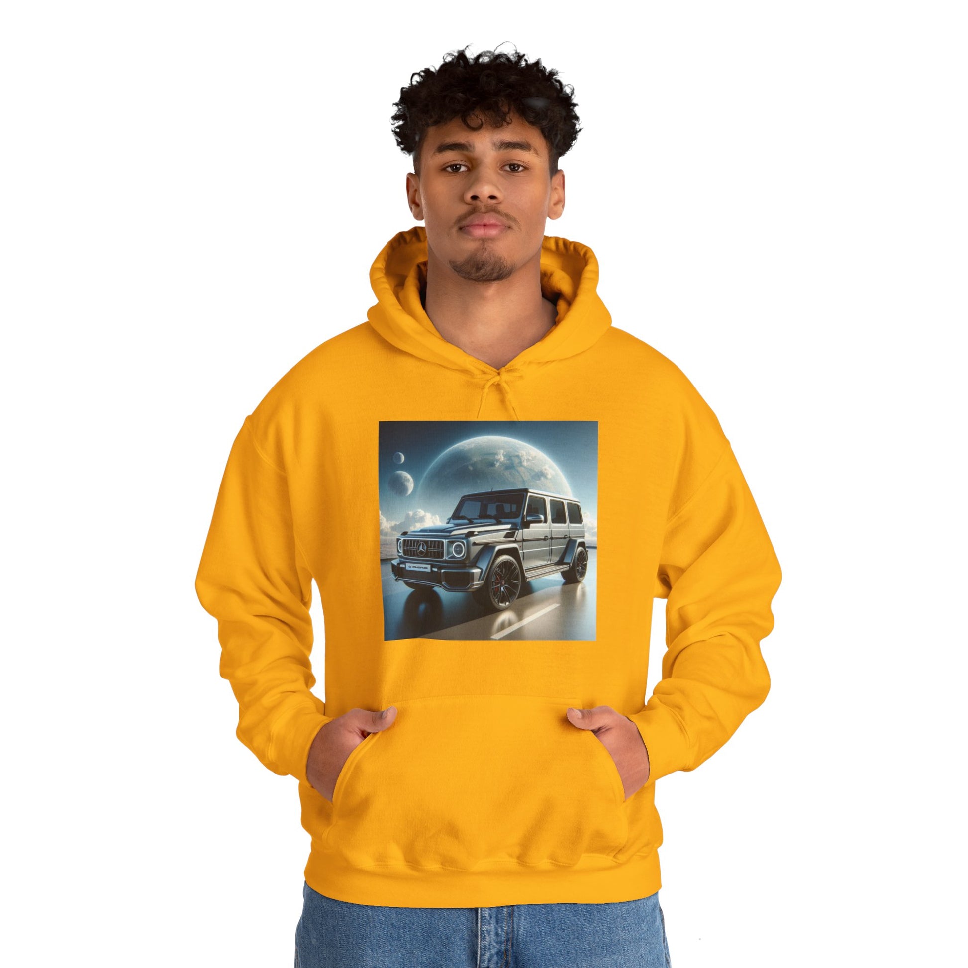 Silver G-Wagon Hoodie Hoodie Printify