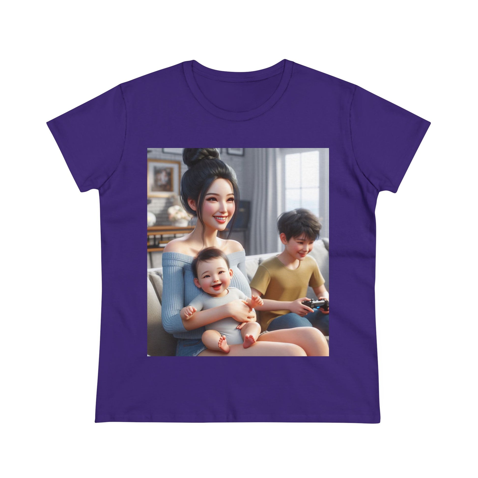 Family Time T-Shirt T-Shirt Printify Purple S