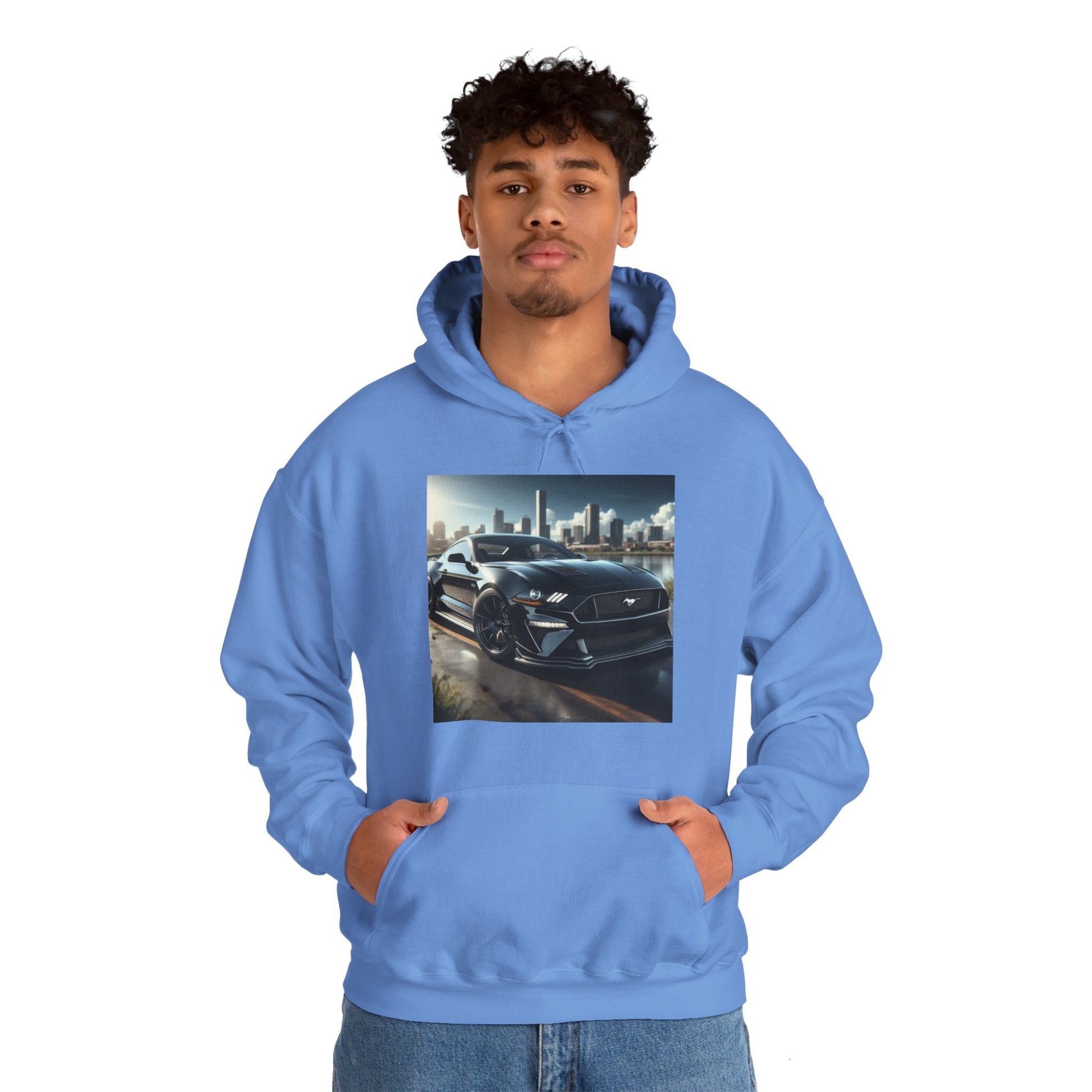 Black Mustang Hoodie Hoodie Printify
