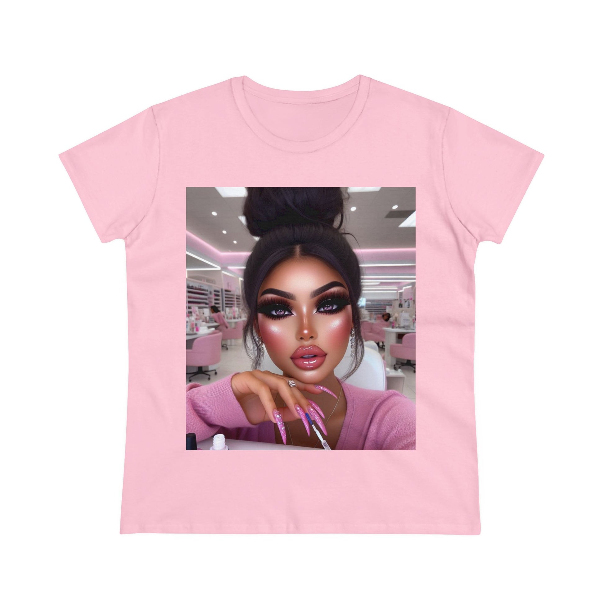 Nail Day T-Shirt T-Shirt Printify Light Pink S