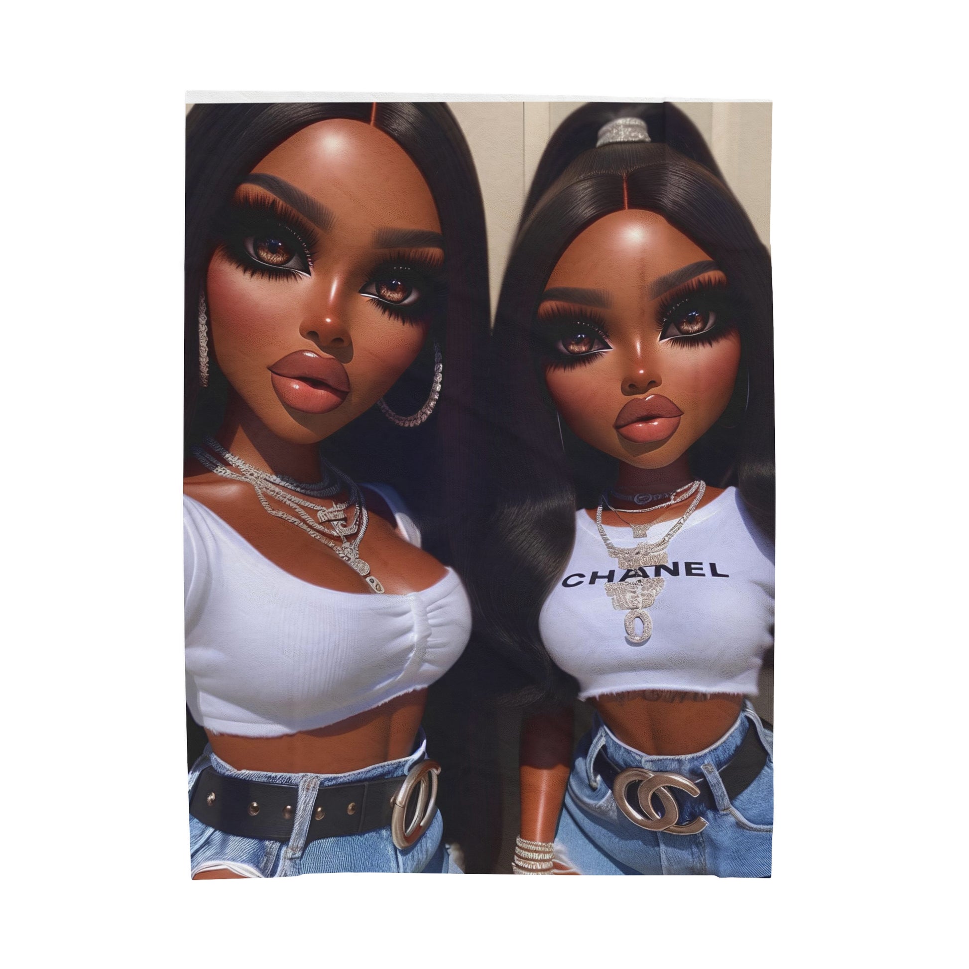 Friends Plush Blanket blankets Printify 60" × 80"