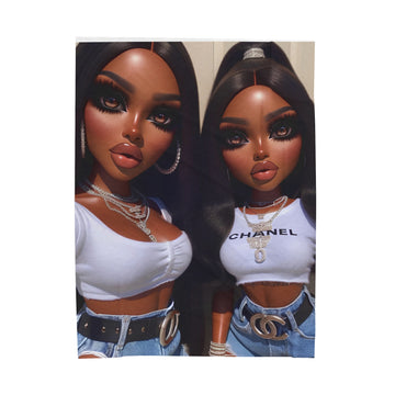 Friends Plush Blanket blankets Printify 60" × 80"