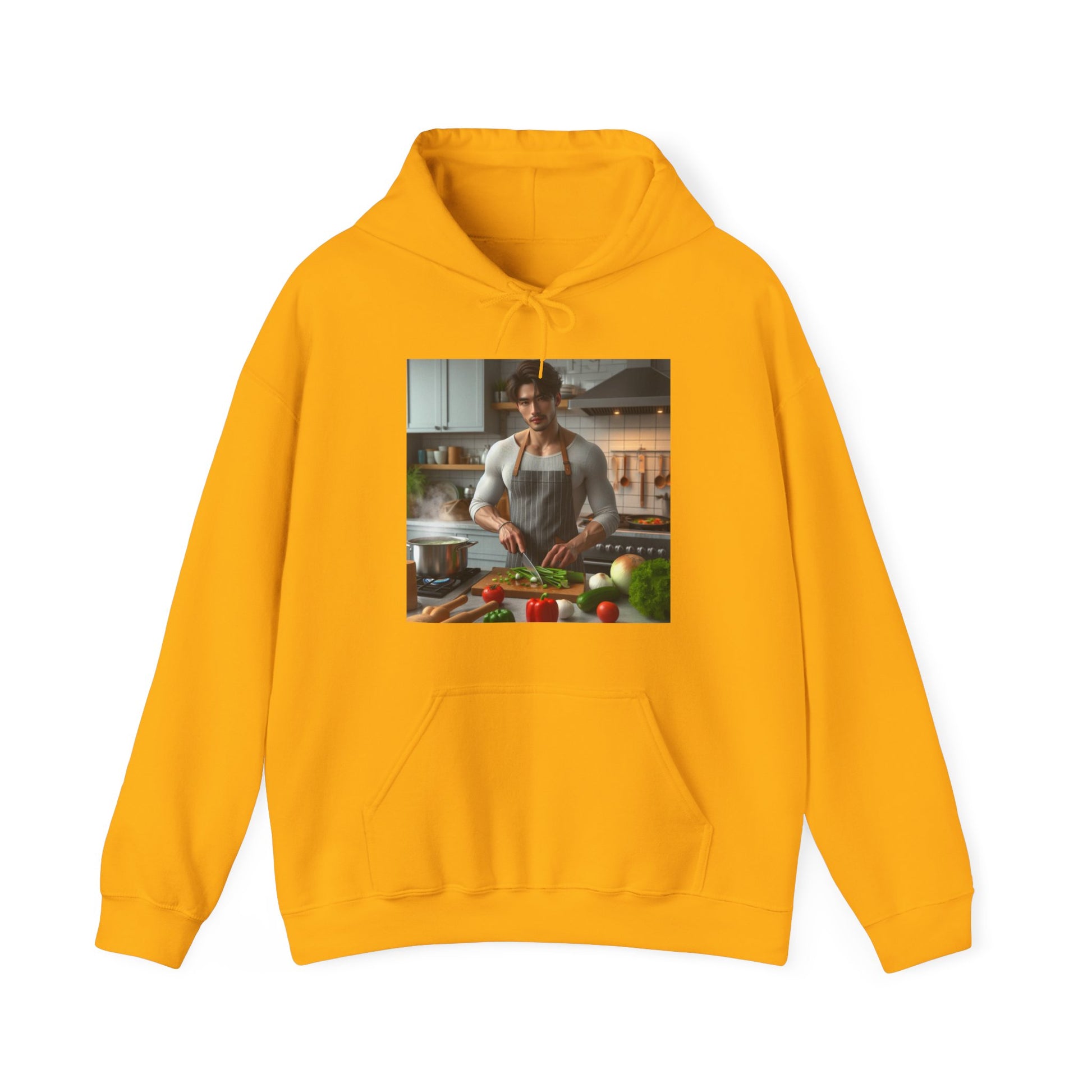 Dinner Time Hoodie Hoodie Printify Gold S