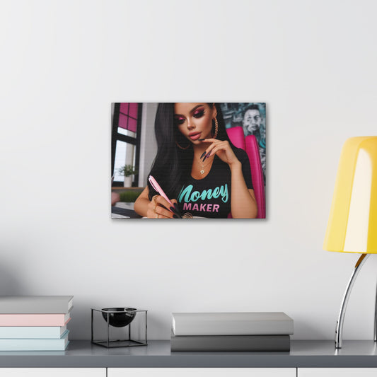Money Maker Canvas Canvas Printify 16″ x 12″ (Horizontal) 0.75''
