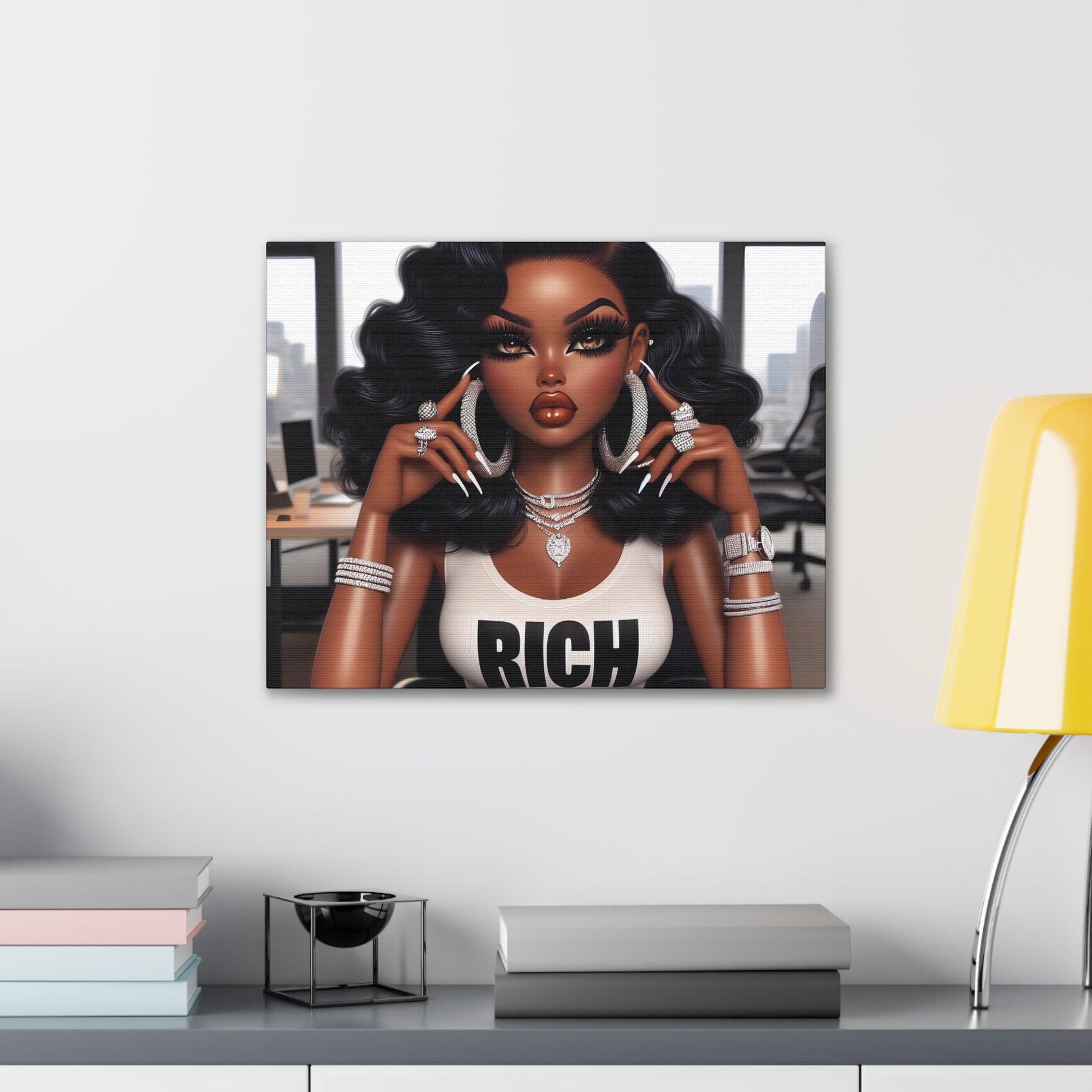 Rich Girl Canvas Canvas Printify 20″ x 16″ (Horizontal) 0.75''