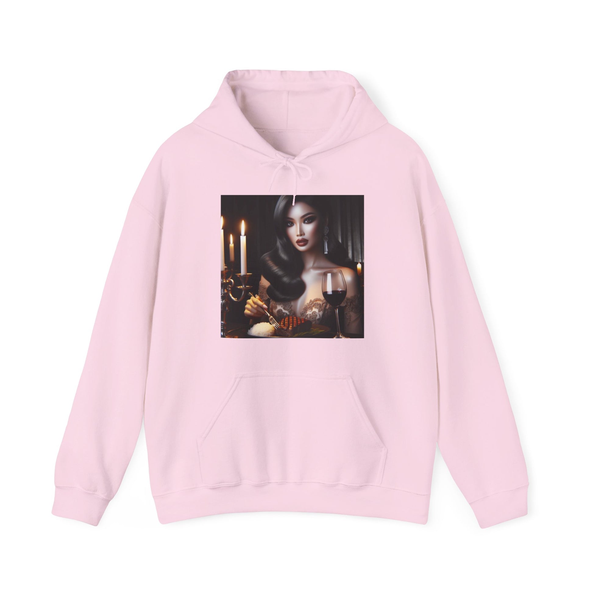 Elegant Meal Hoodie Hoodie Printify Light Pink S