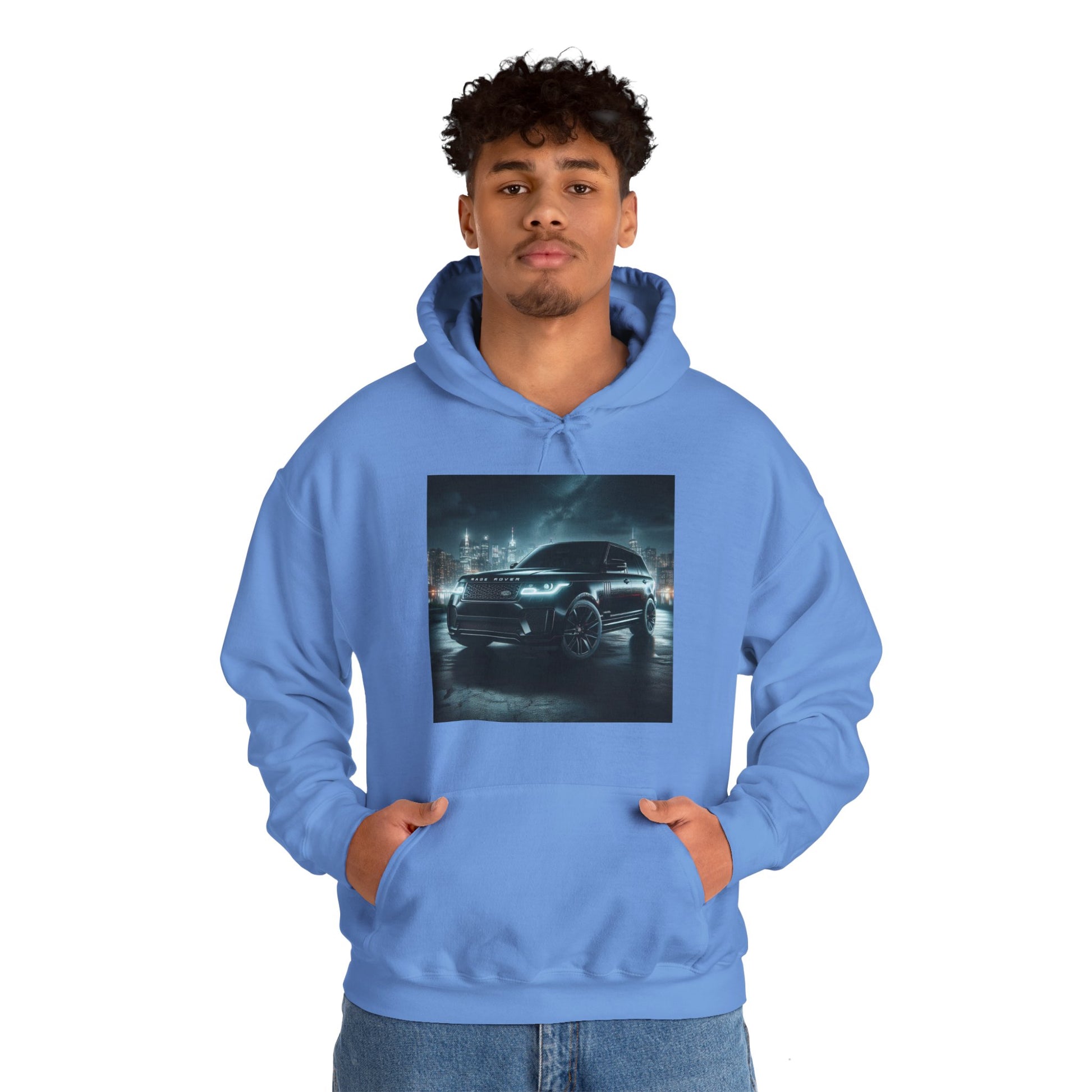 Black Range Rover Hoodie Hoodie Printify