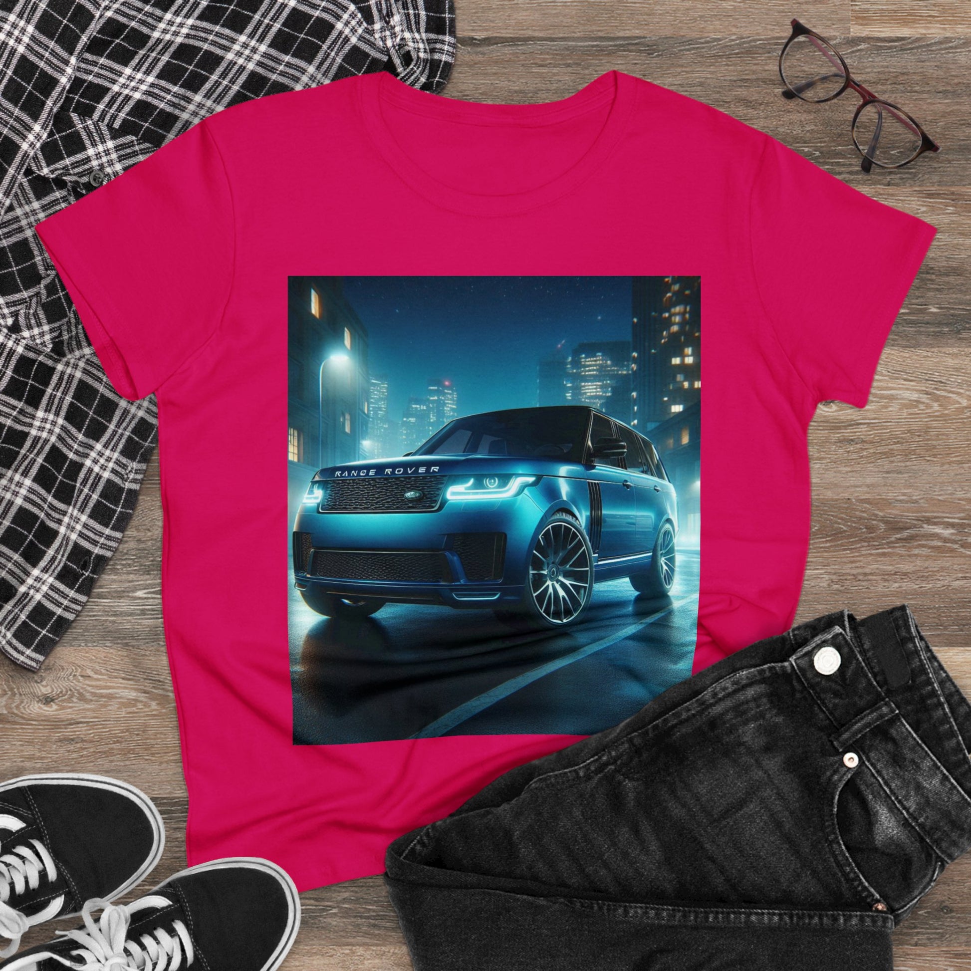 Blue Range Rover T-Shirt T-Shirt Printify