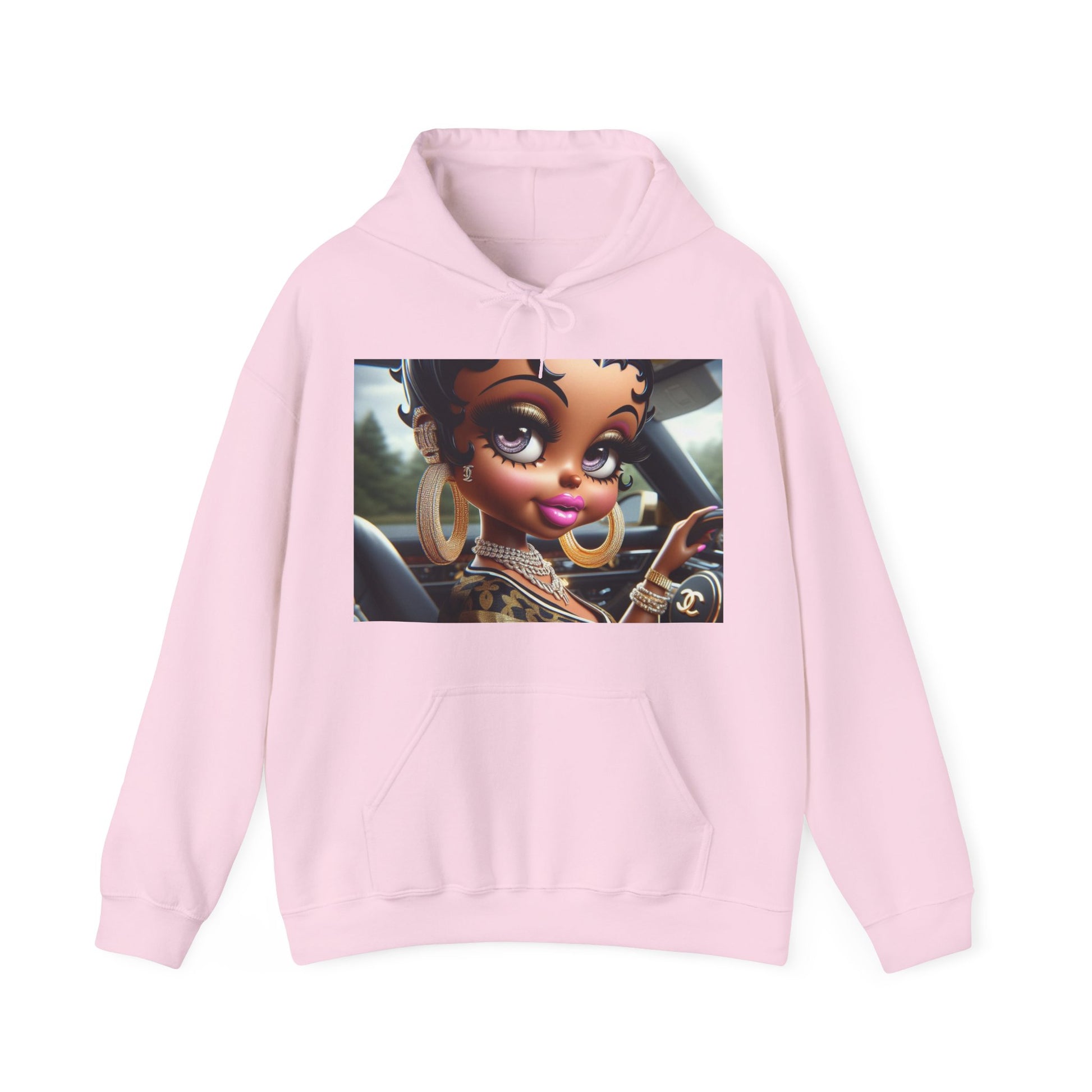 Betty Beauty Hoodie Hoodie Printify Light Pink S