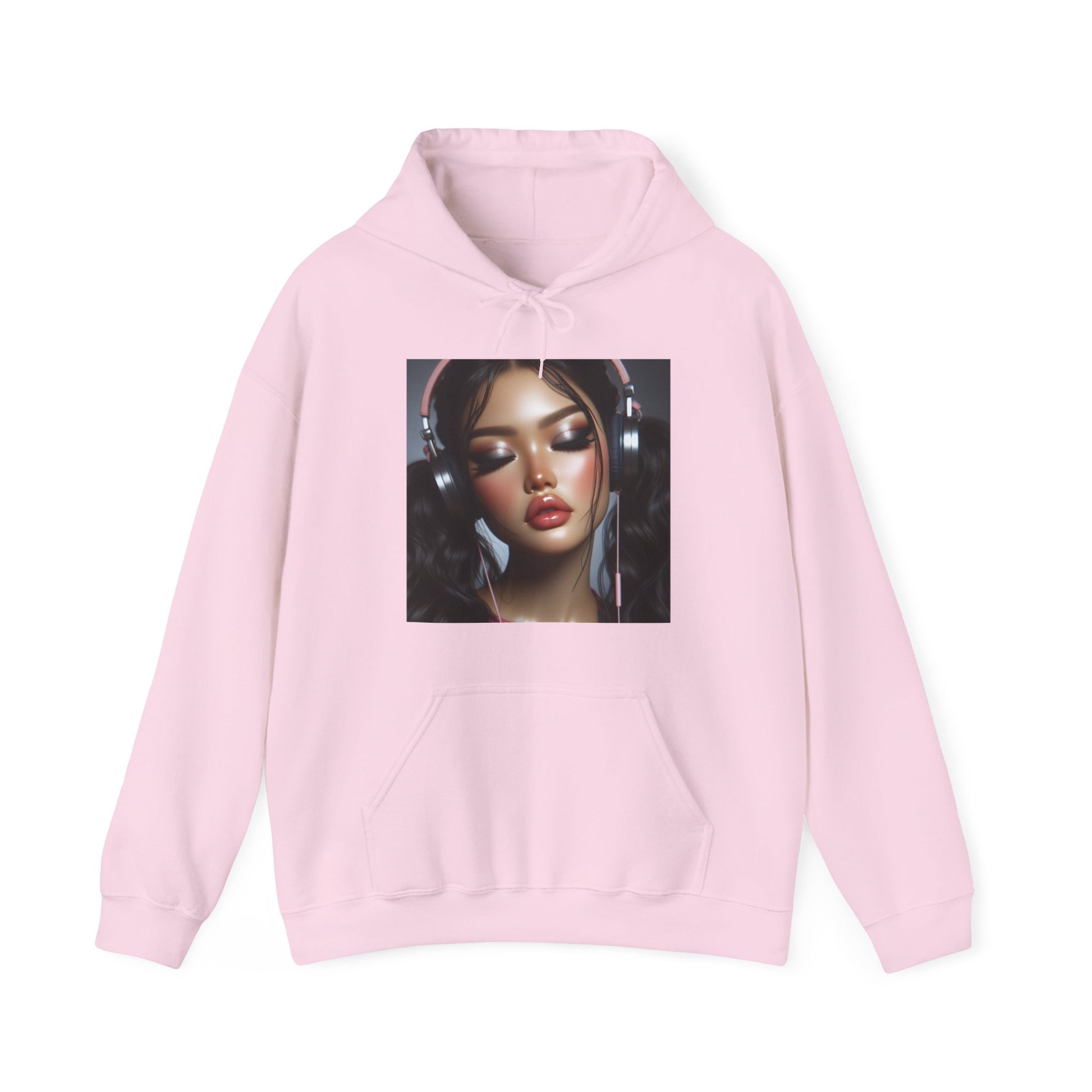 Music Vibes Hoodie Hoodie Printify Light Pink S