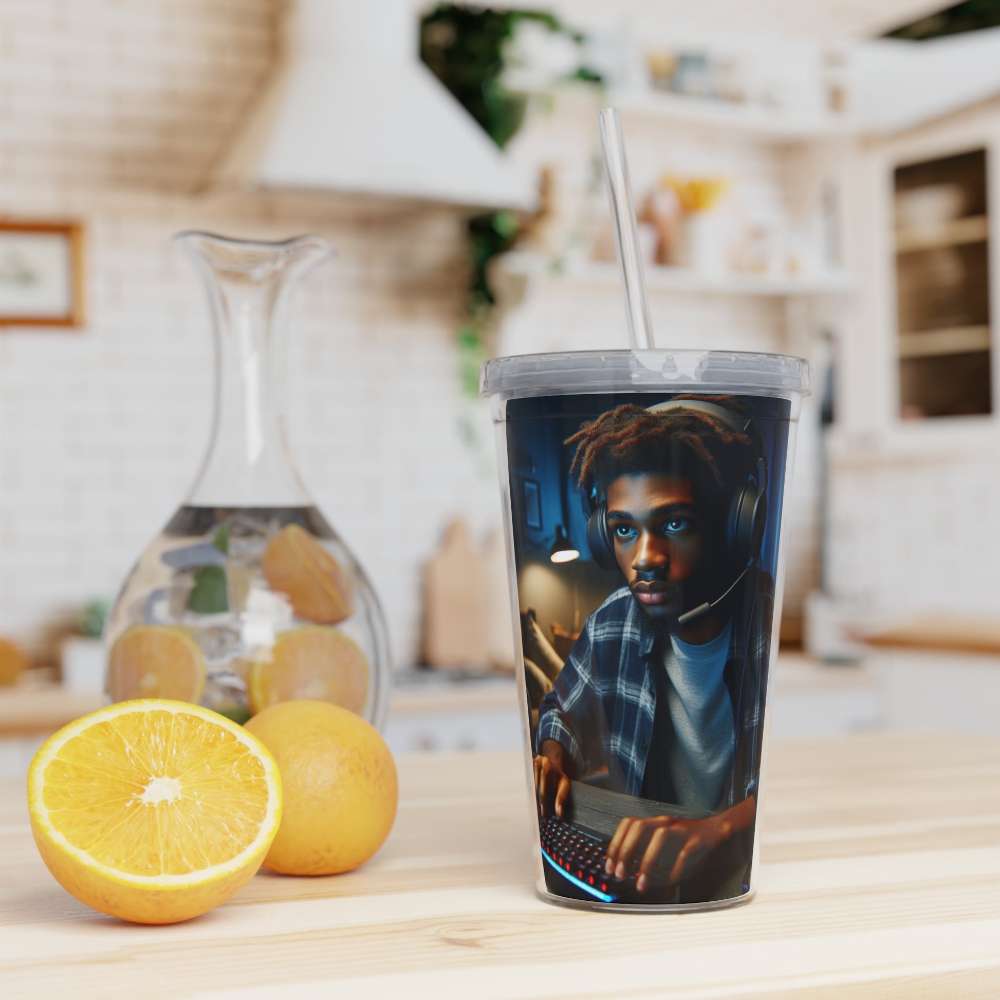 Game Time Tumbler with Straw Mug Printify