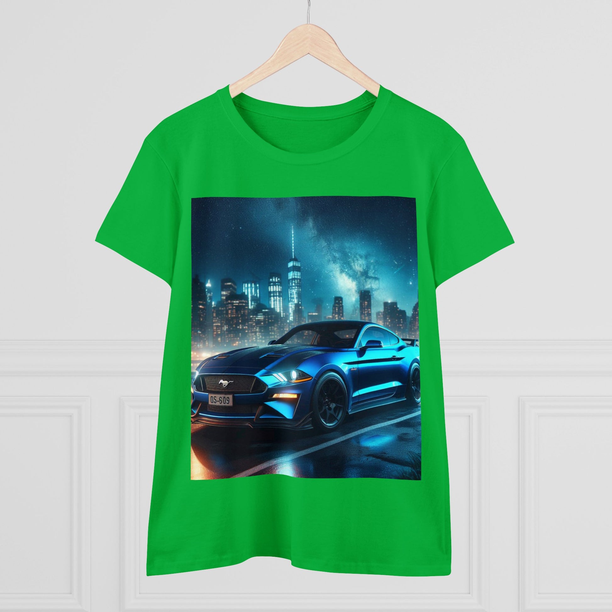 Blue Mustang T-Shirt T-Shirt Printify