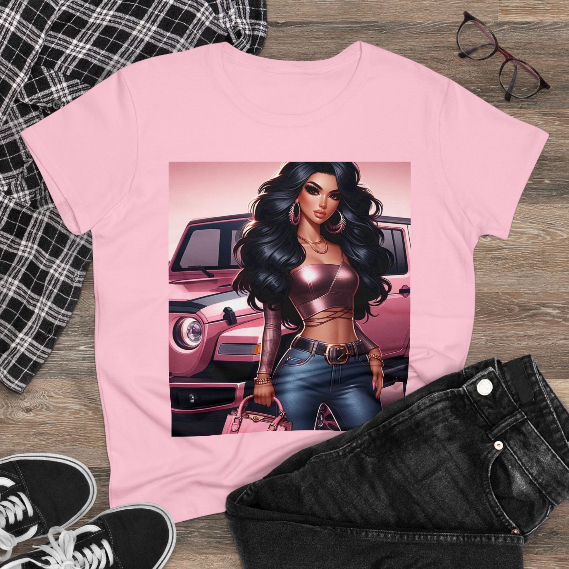 Pink Luxury T-Shirt T-Shirt Printify