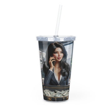 Business Deal Tumbler with Straw Mug Printify 20oz Transparent