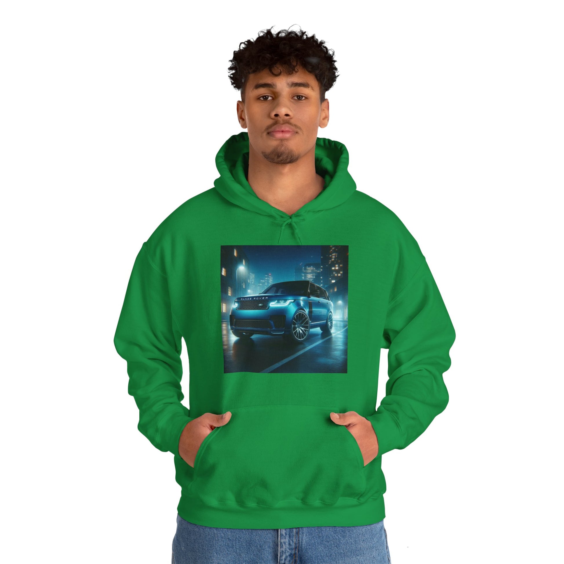 Blue Range Rover Hoodie Hoodie Printify