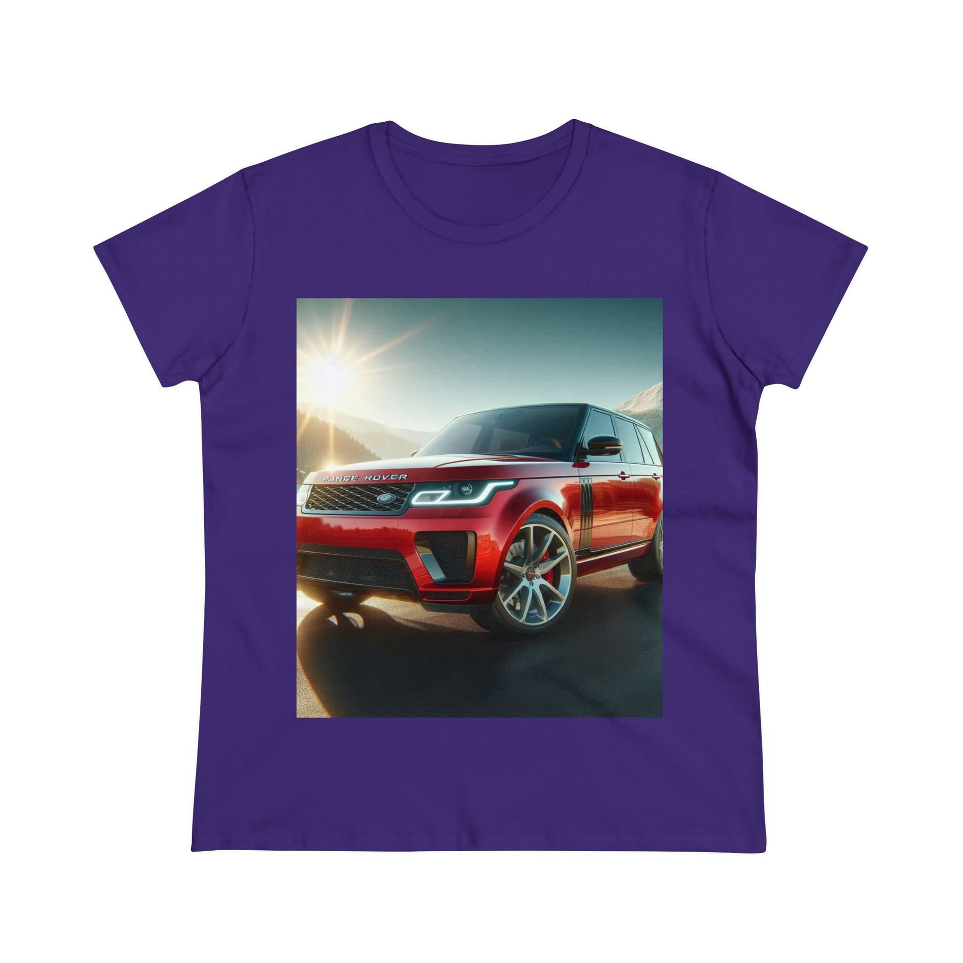Red Range Rover T-Shirt T-Shirt Printify Purple S