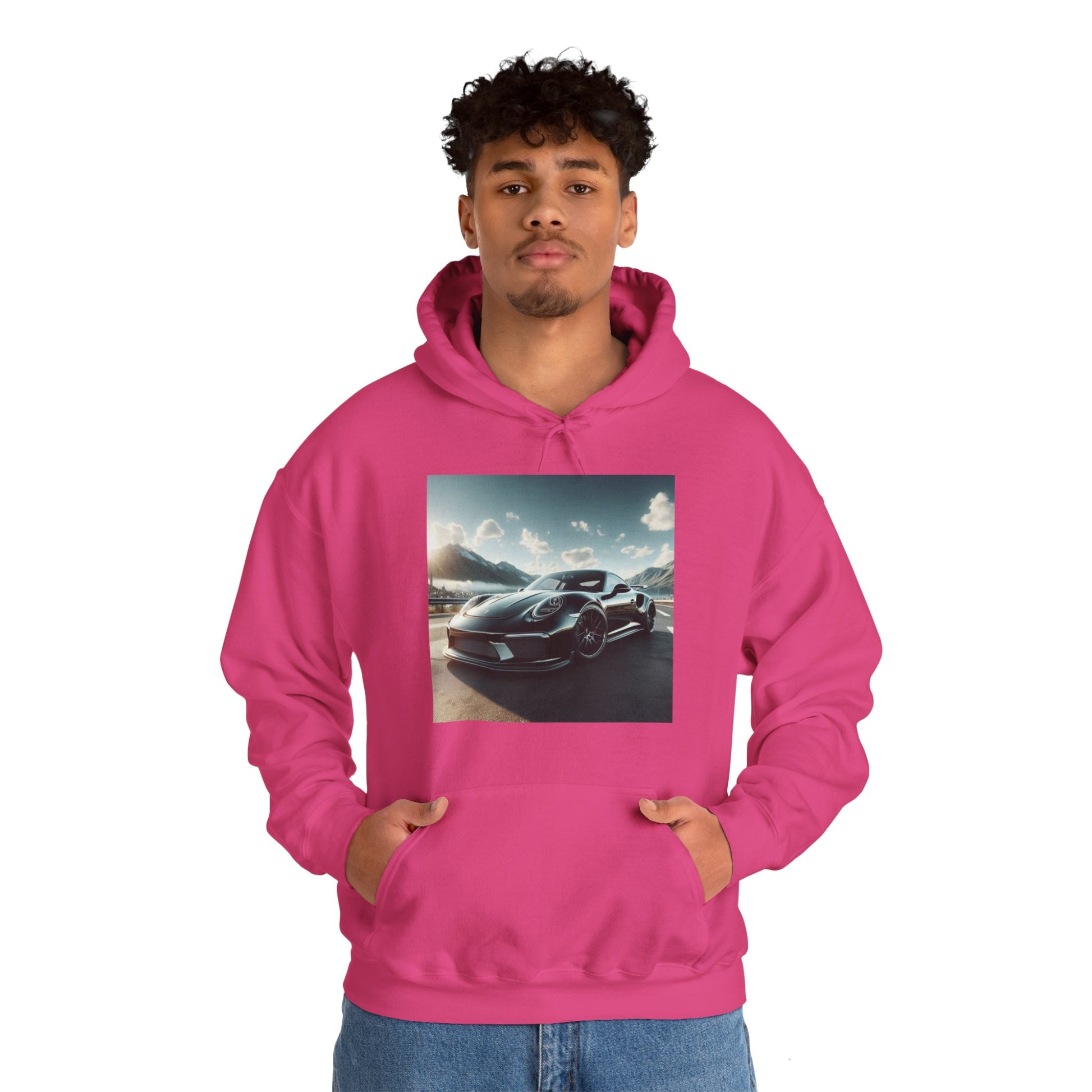 Black Porsche Hoodie Hoodie Printify