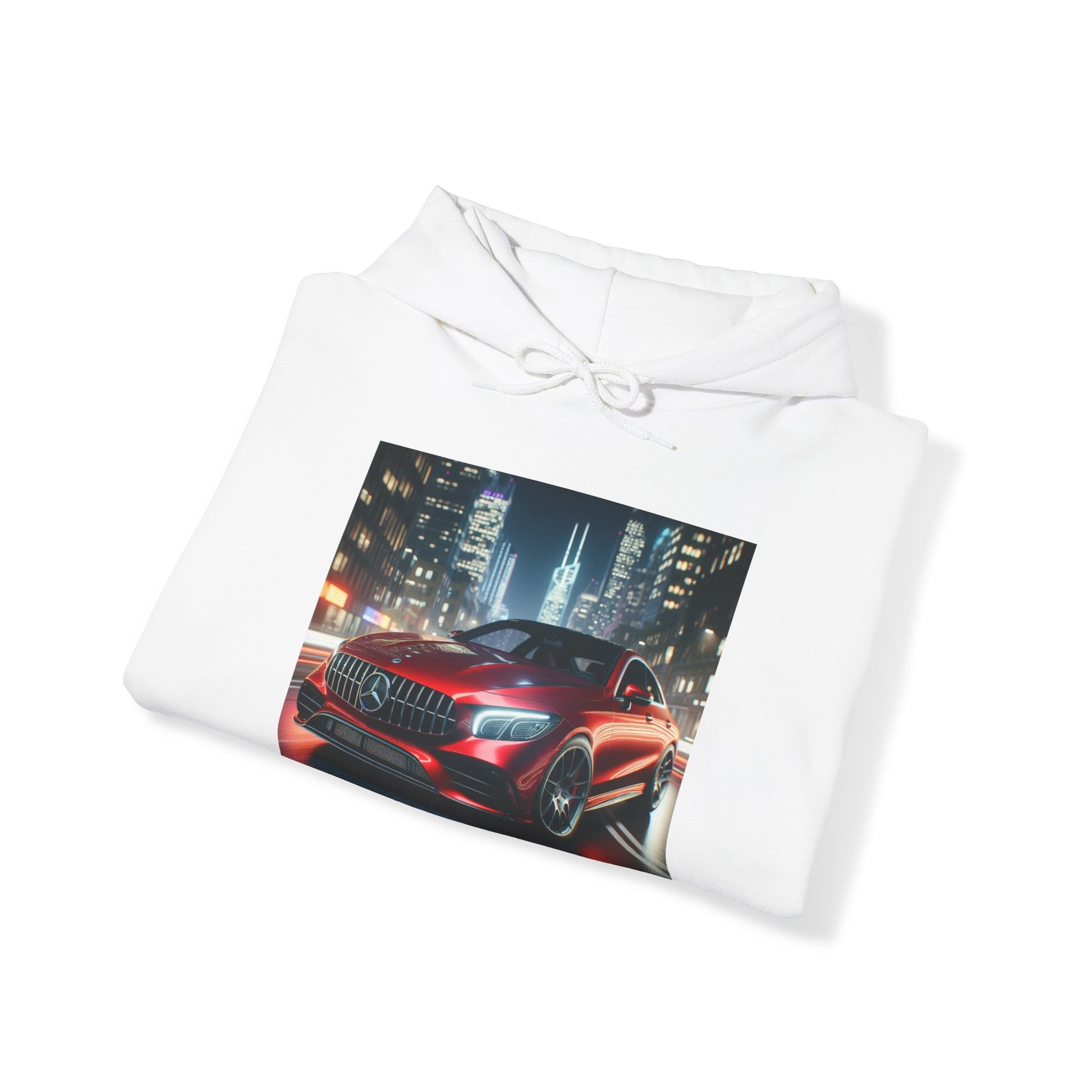 Red Mercedes Hoodie Hoodie Printify