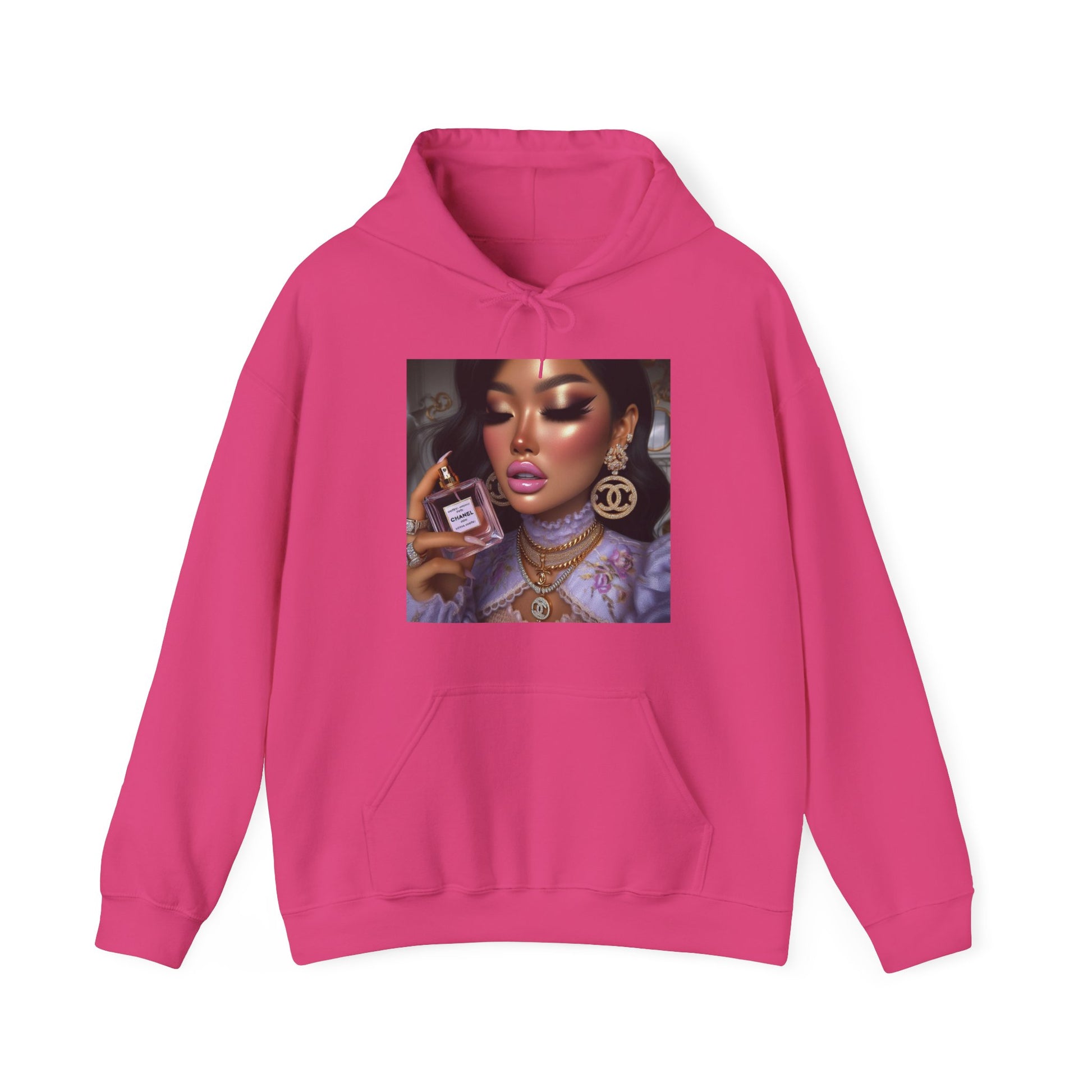 Chanel Please Hoodie Hoodie Printify Heliconia S