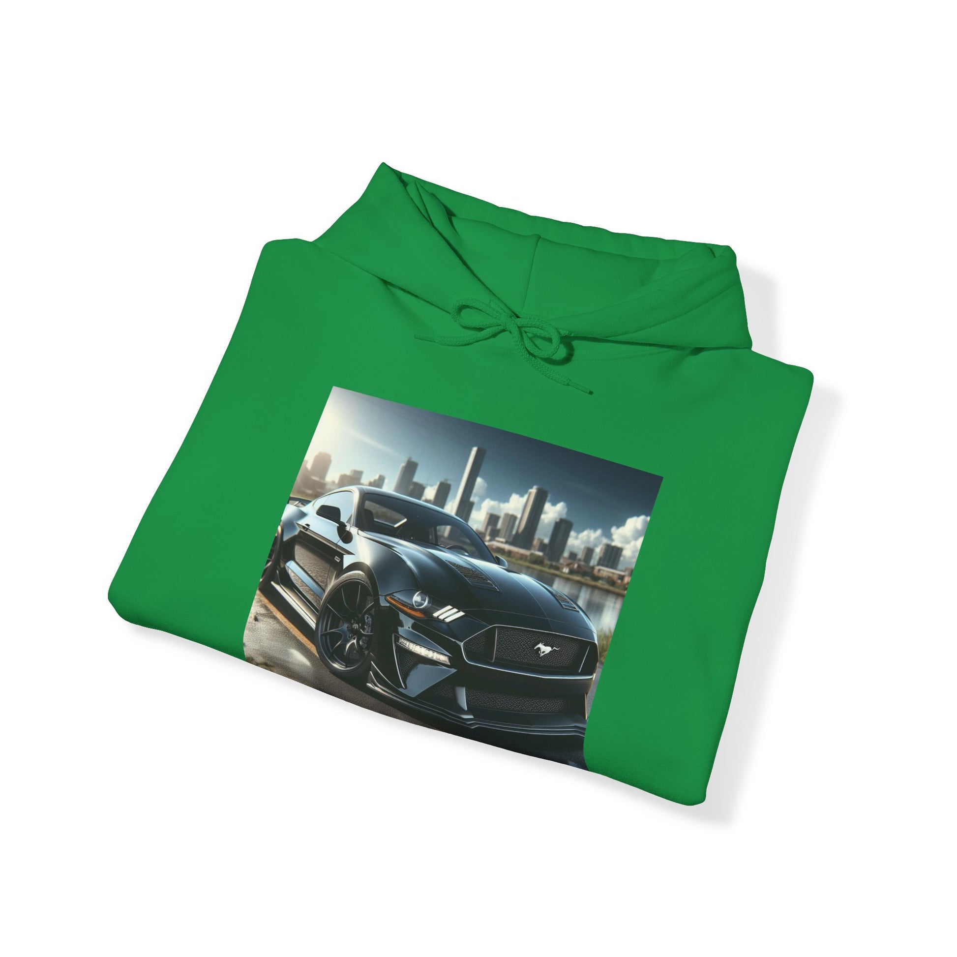 Black Mustang Hoodie Hoodie Printify