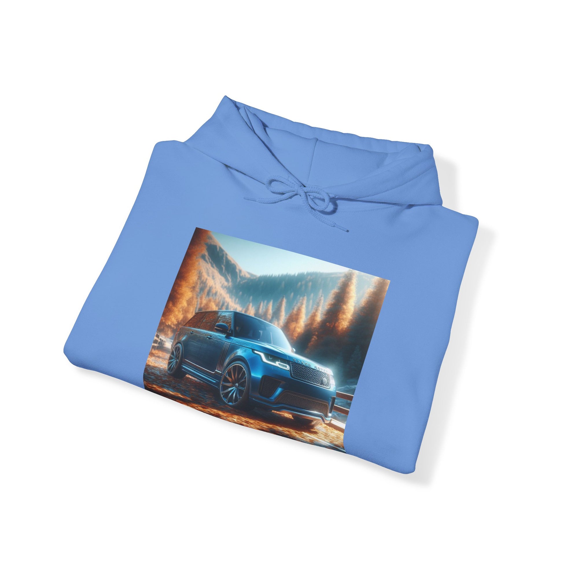 Blue Range Rover Hoodie Hoodie Printify