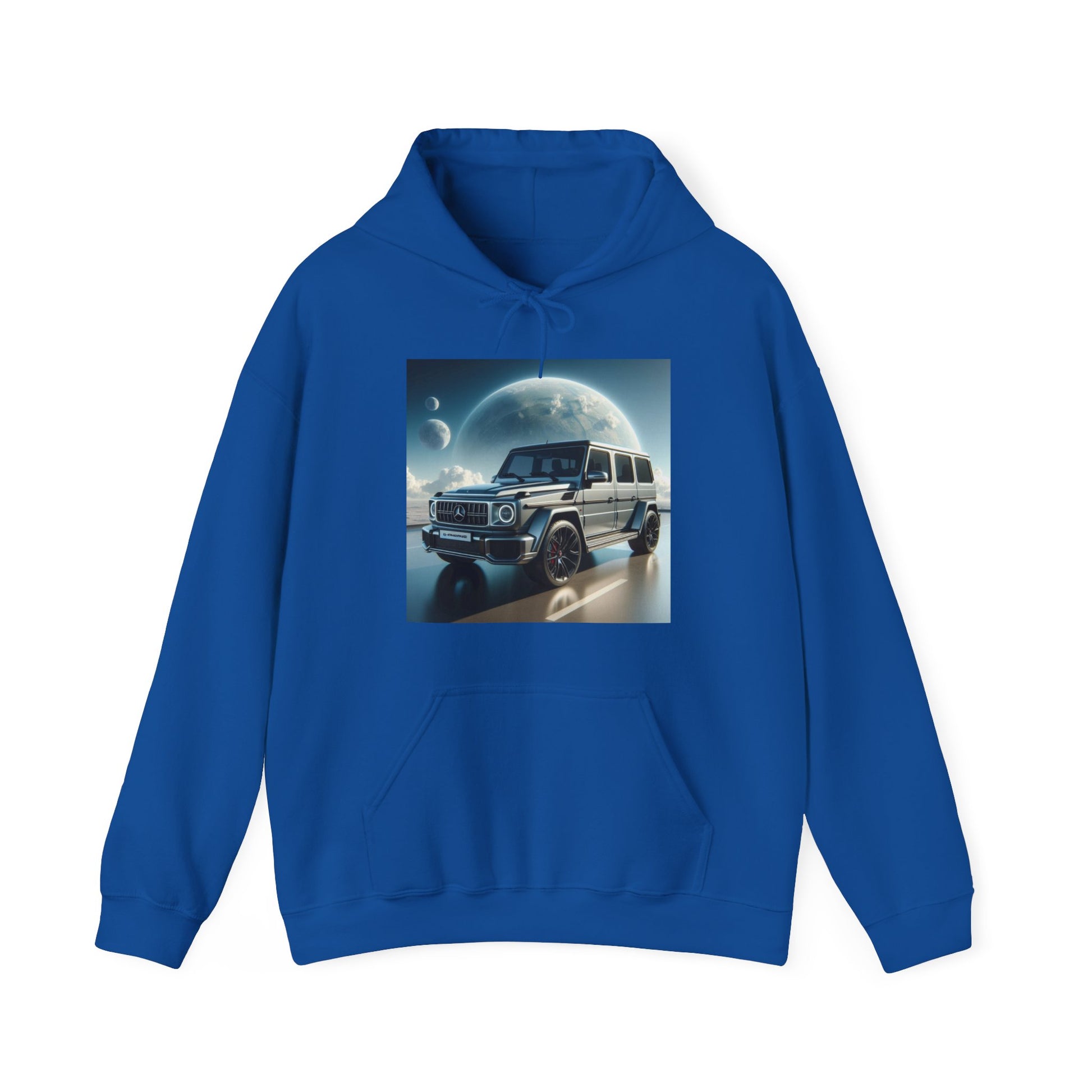 Silver G-Wagon Hoodie Hoodie Printify Royal S