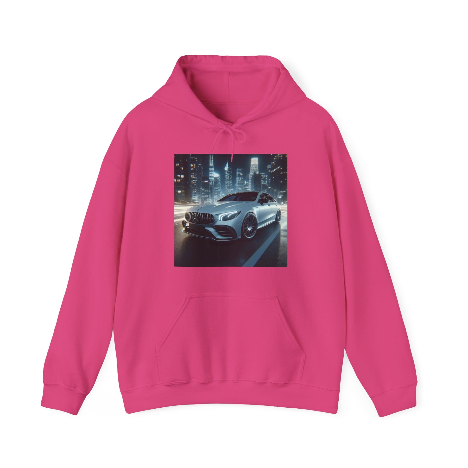 White Mercedes Hoodie Hoodie Printify Heliconia S