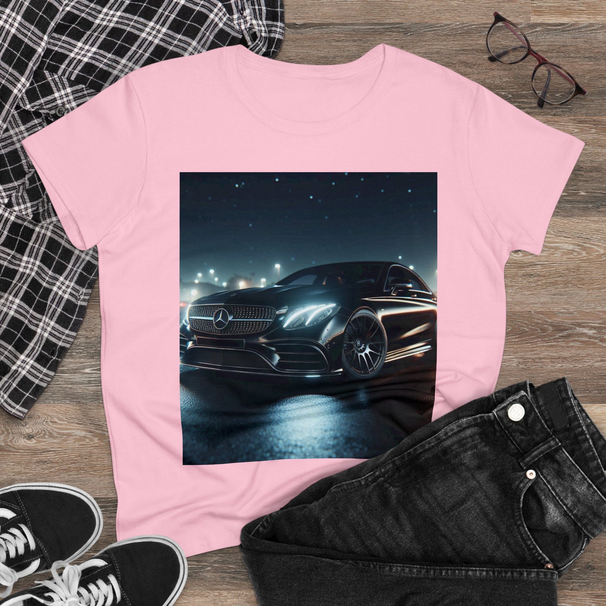 Black Mercedes T-Shirt T-Shirt Printify