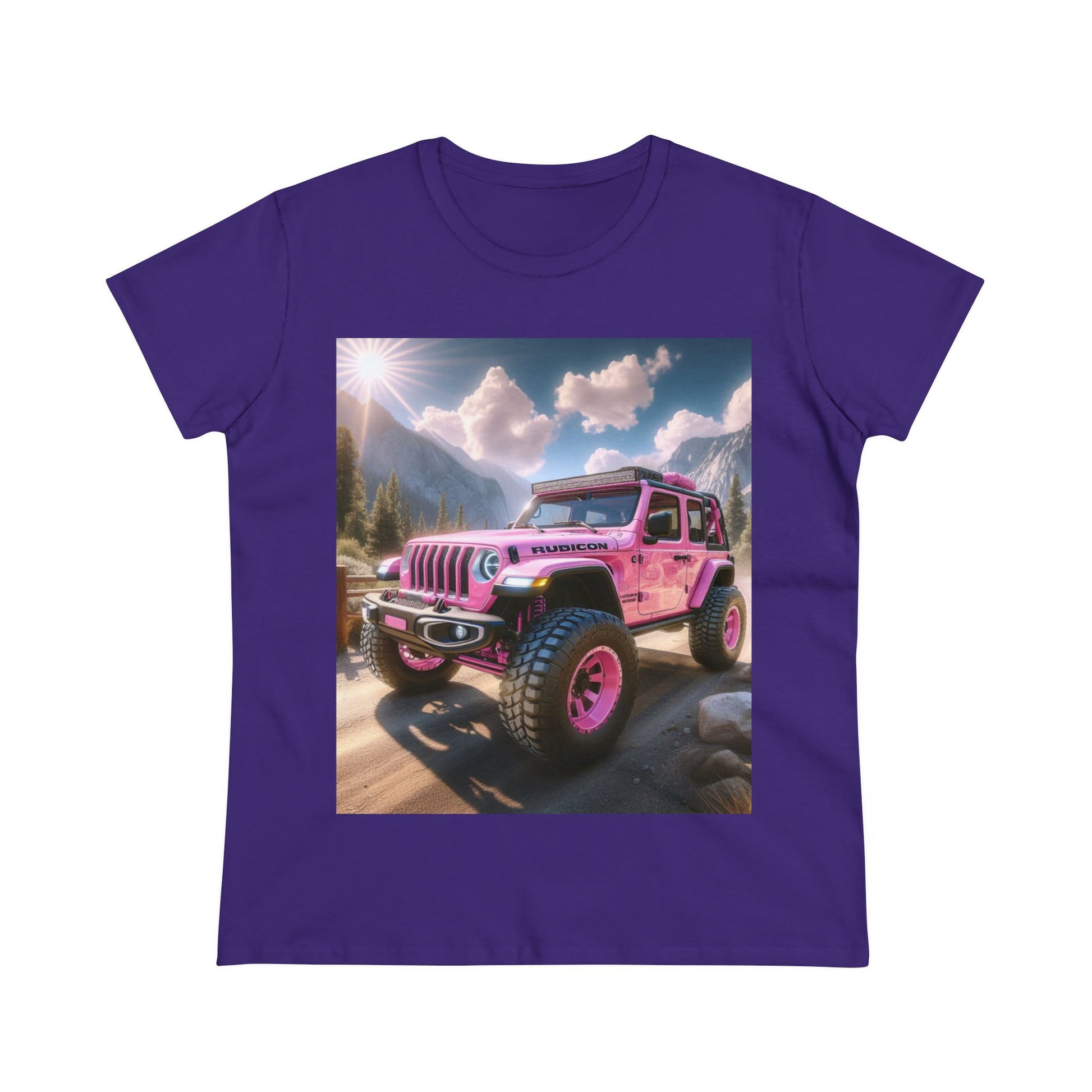Pink Rubicon T-Shirt T-Shirt Printify Purple S