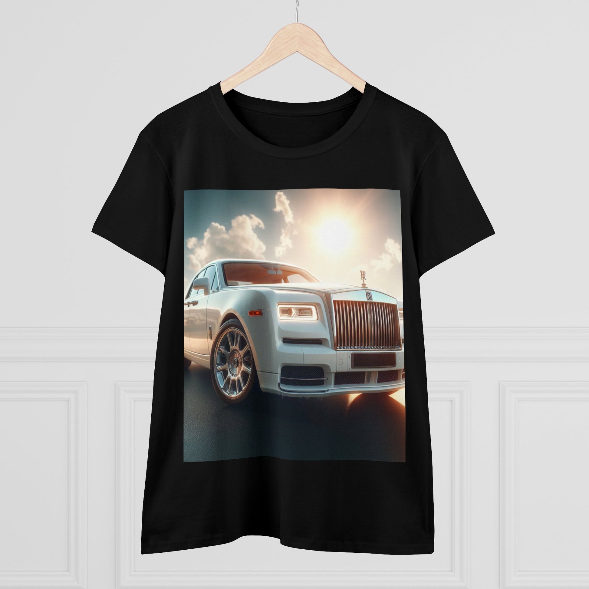 White Rolls Royce T-Shirt T-Shirt Printify