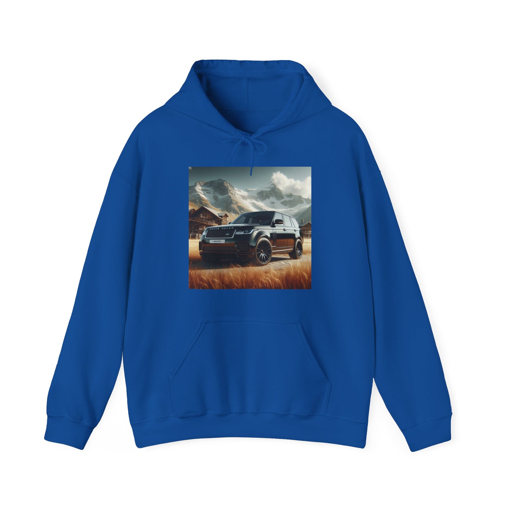Black Range Rover Hoodie Hoodie Printify Royal S