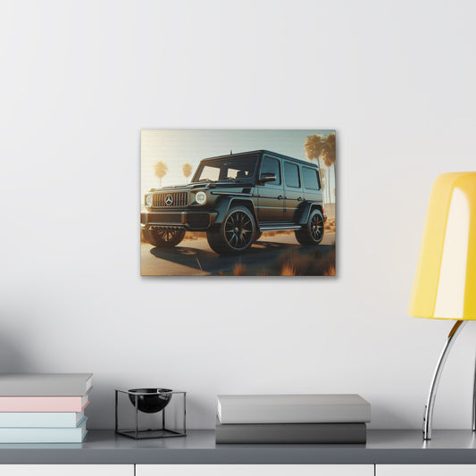 Black G-Wagon Canvas Canvas Printify 16″ x 12″ (Horizontal) 0.75''