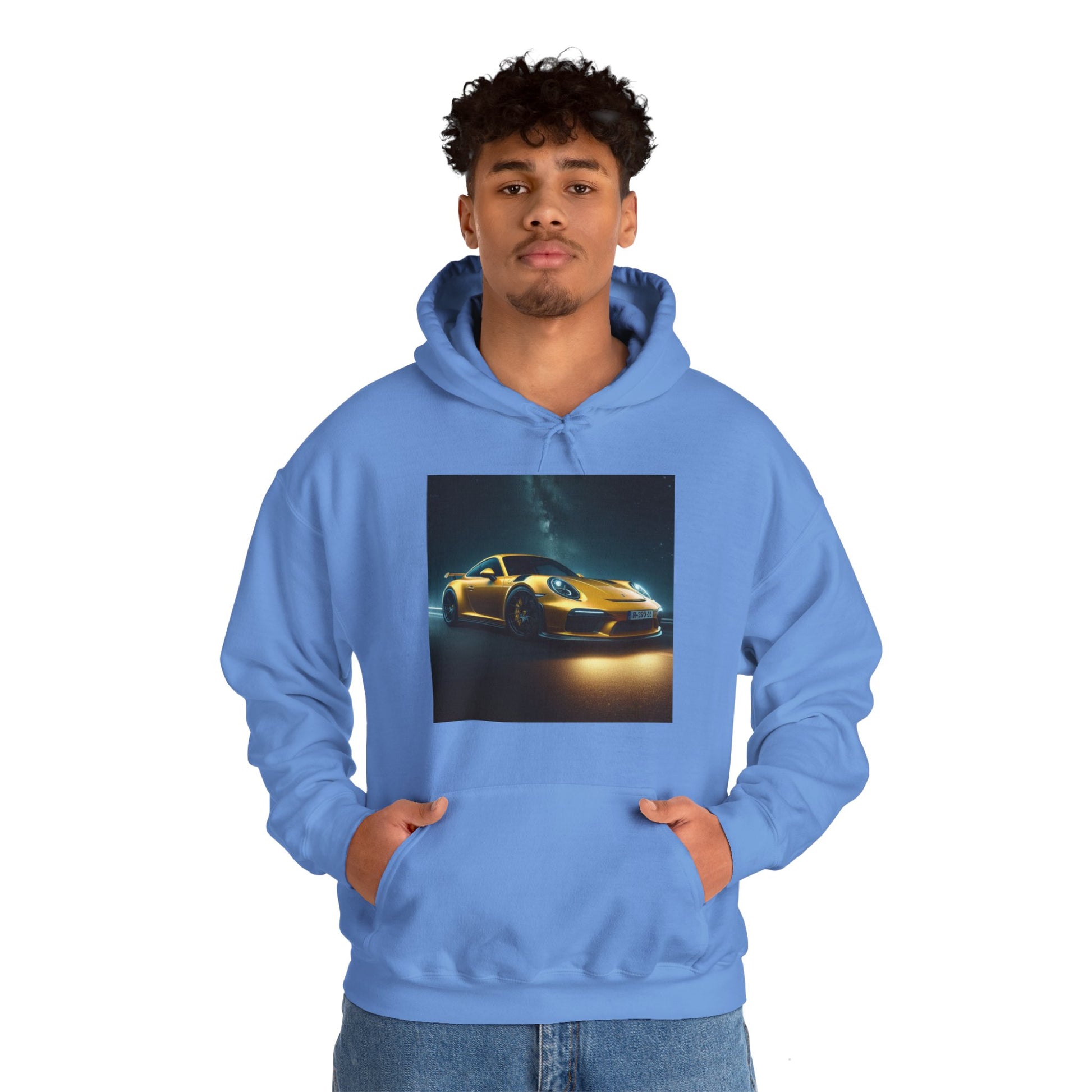 Yellow Porsche Hoodie Hoodie Printify