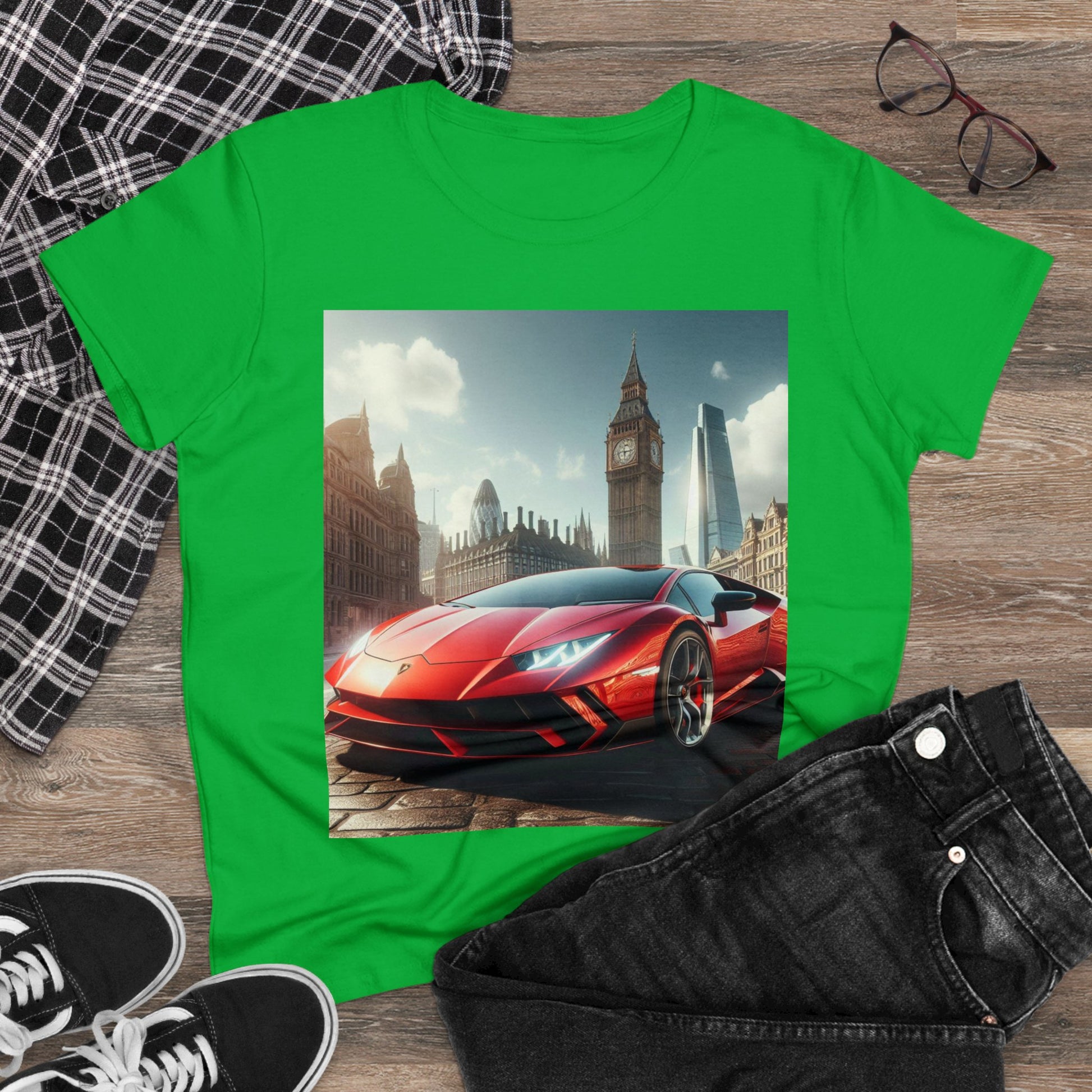 Red Lamborghini T-Shirt T-Shirt Printify