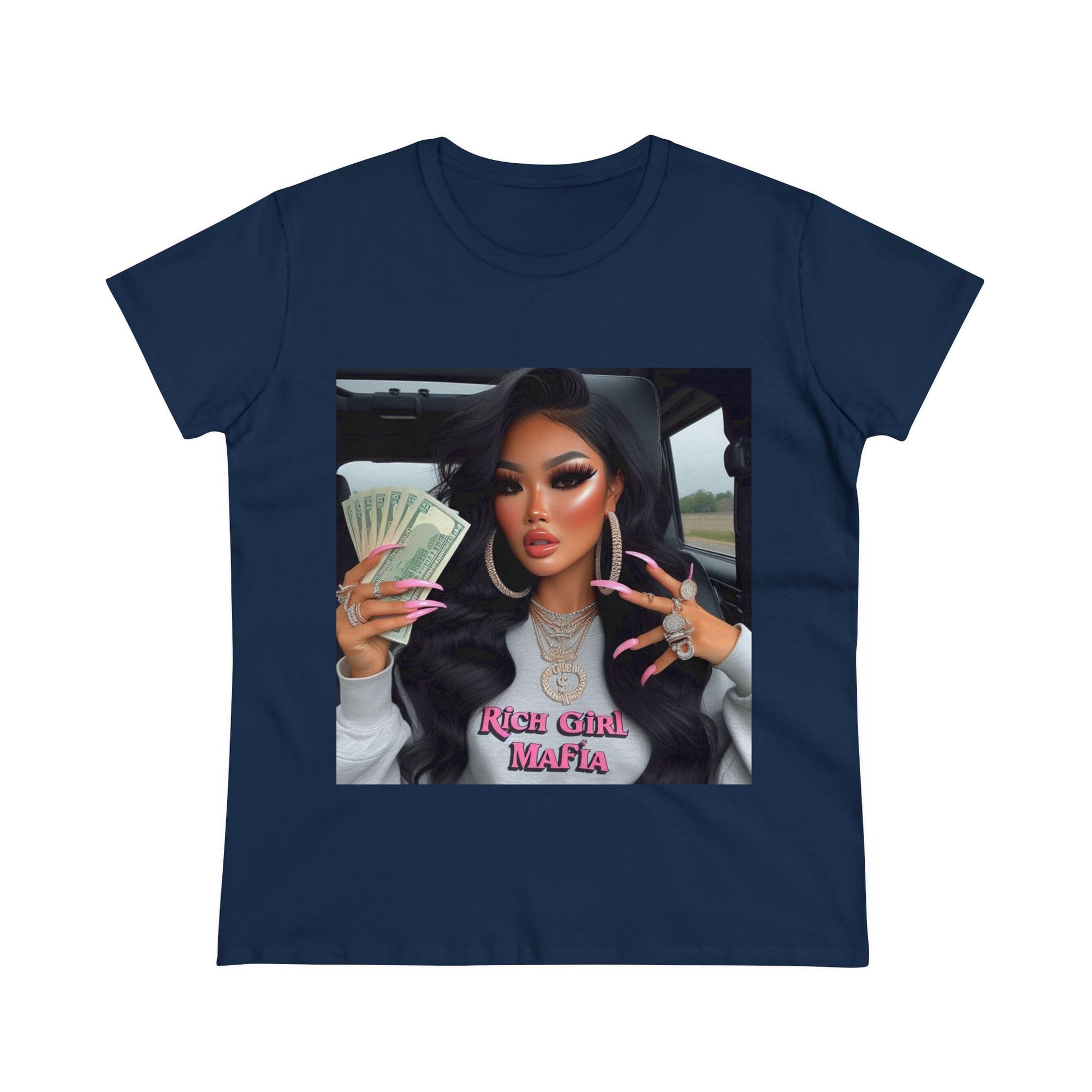 Rich Girl Mafia T-Shirt T-Shirt Printify Navy S