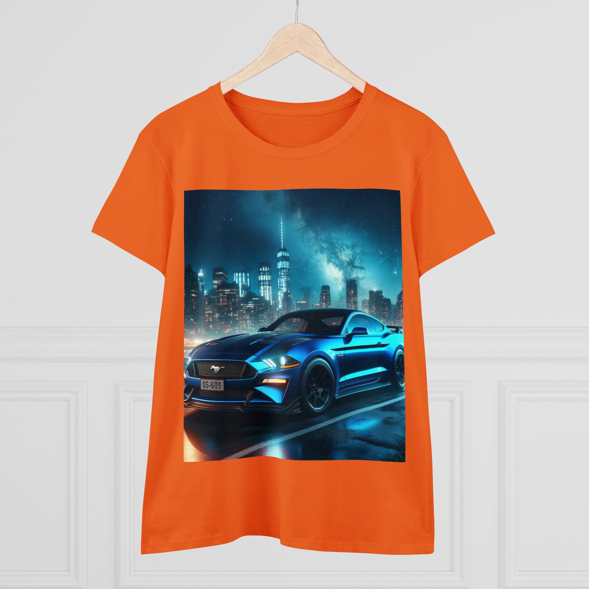 Blue Mustang T-Shirt T-Shirt Printify