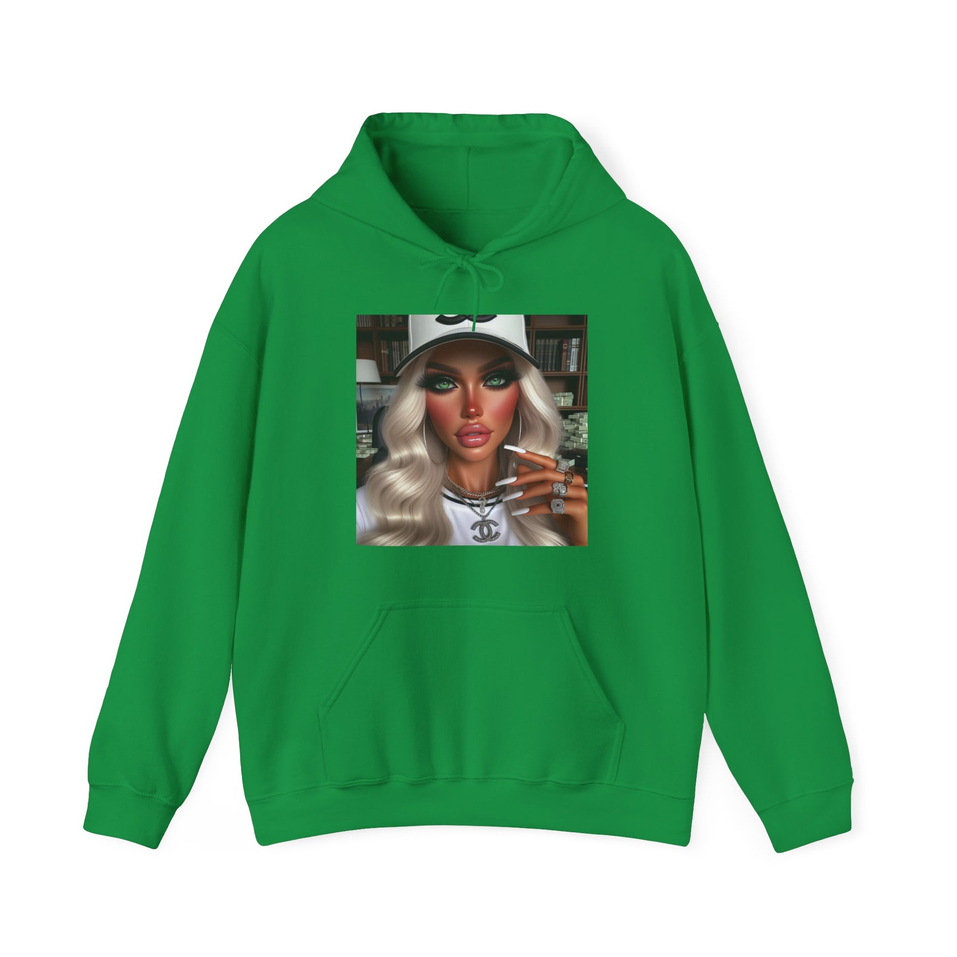 Big Money Hoodie Hoodie Printify Irish Green S