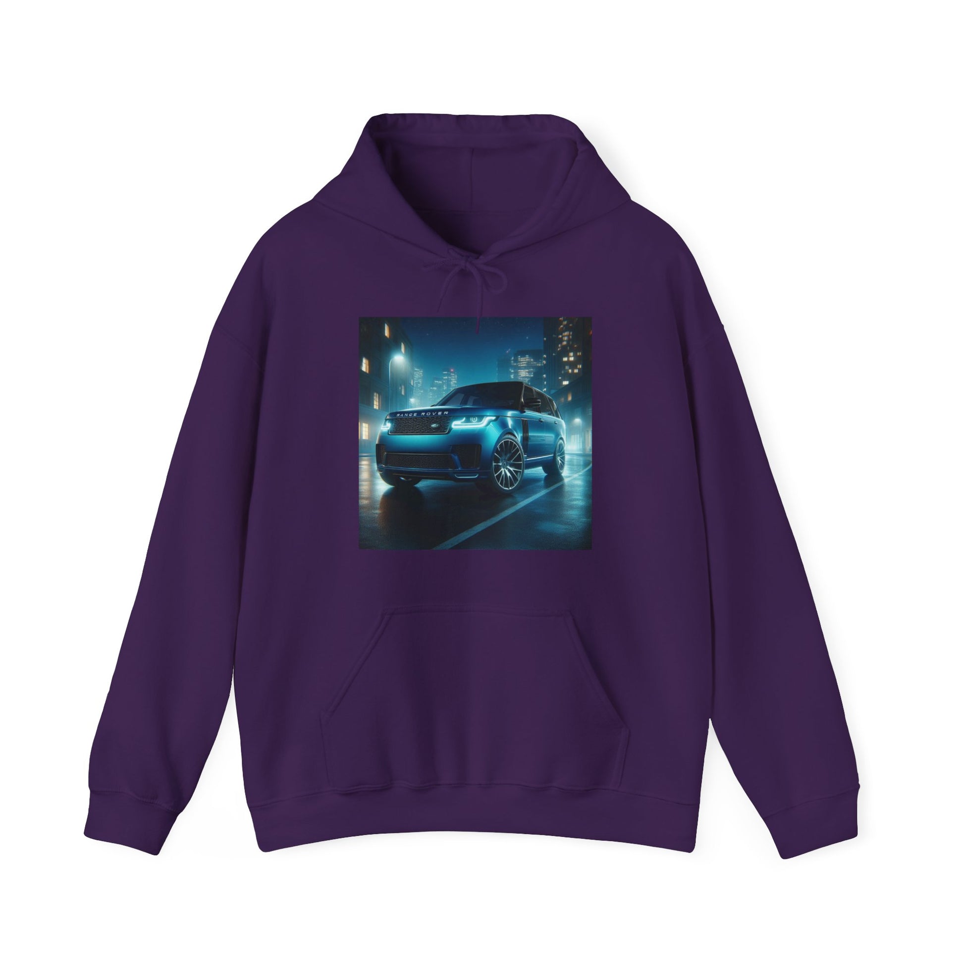 Blue Range Rover Hoodie Hoodie Printify Purple S