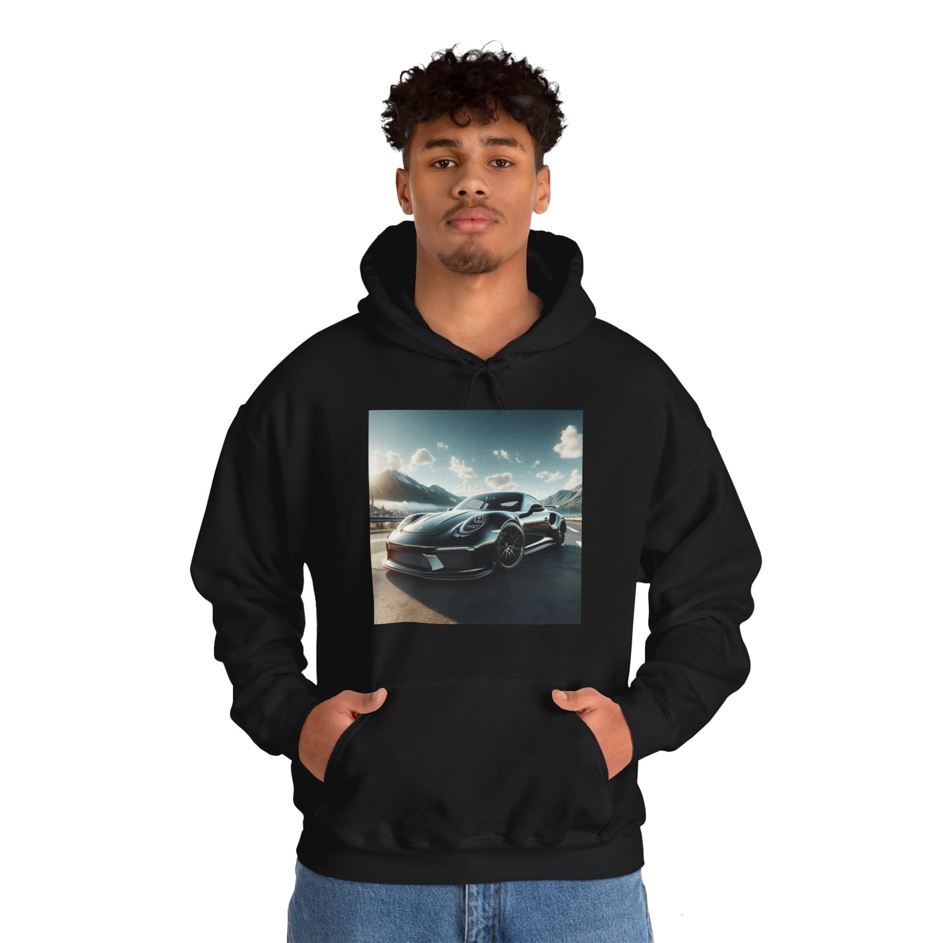 Black Porsche Hoodie Hoodie Printify