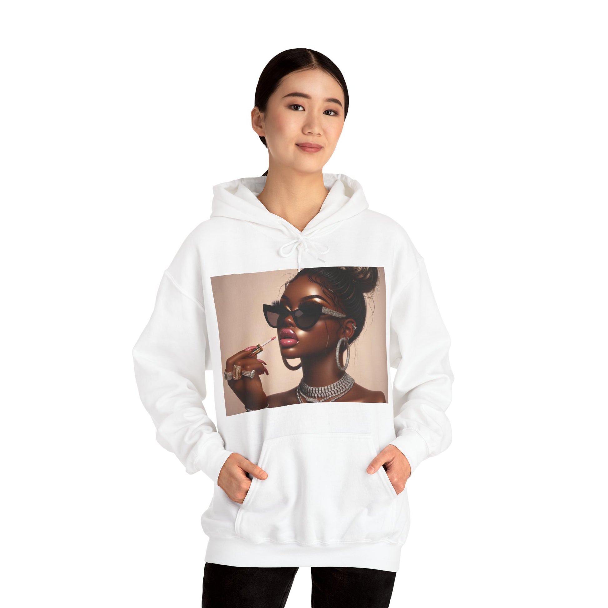 My Lip Gloss is Poppin Hoodie Hoodie Printify