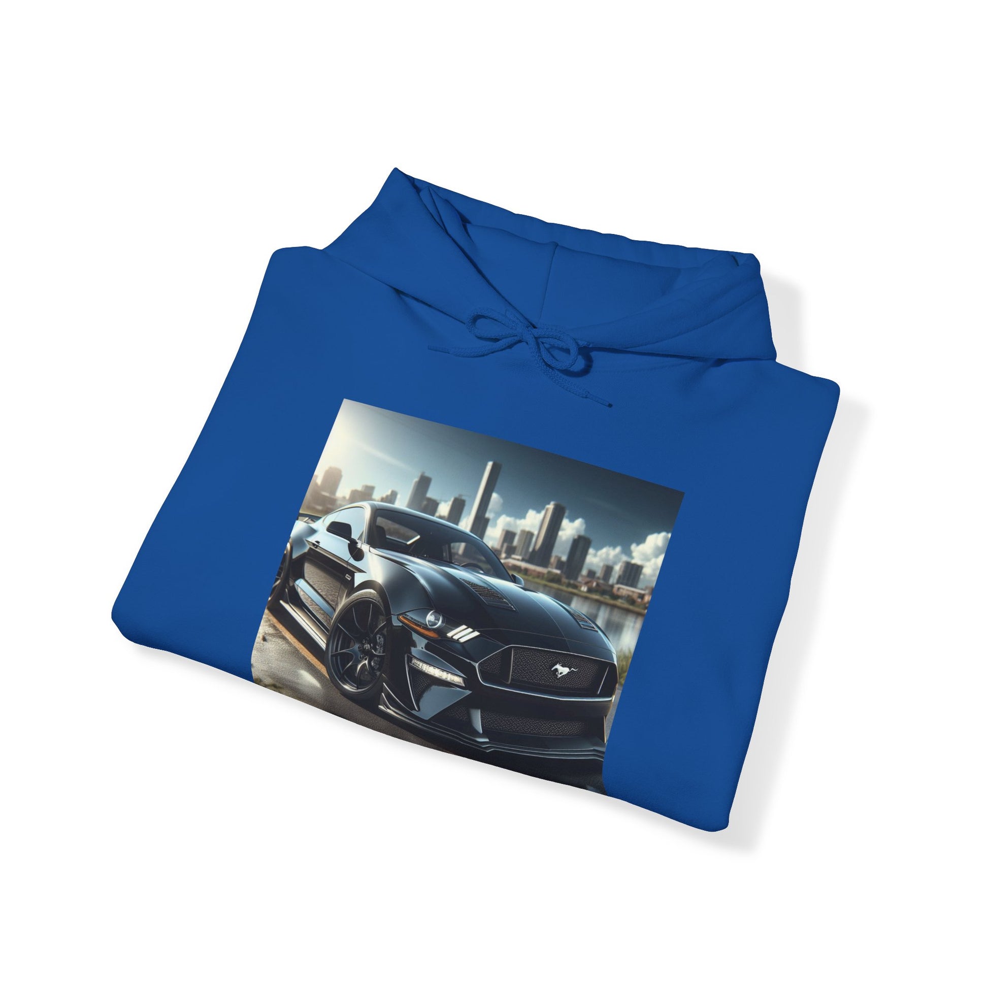 Black Mustang Hoodie Hoodie Printify