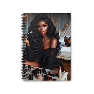 Make Up Time Spiral Notebook Paper products Printify One Size