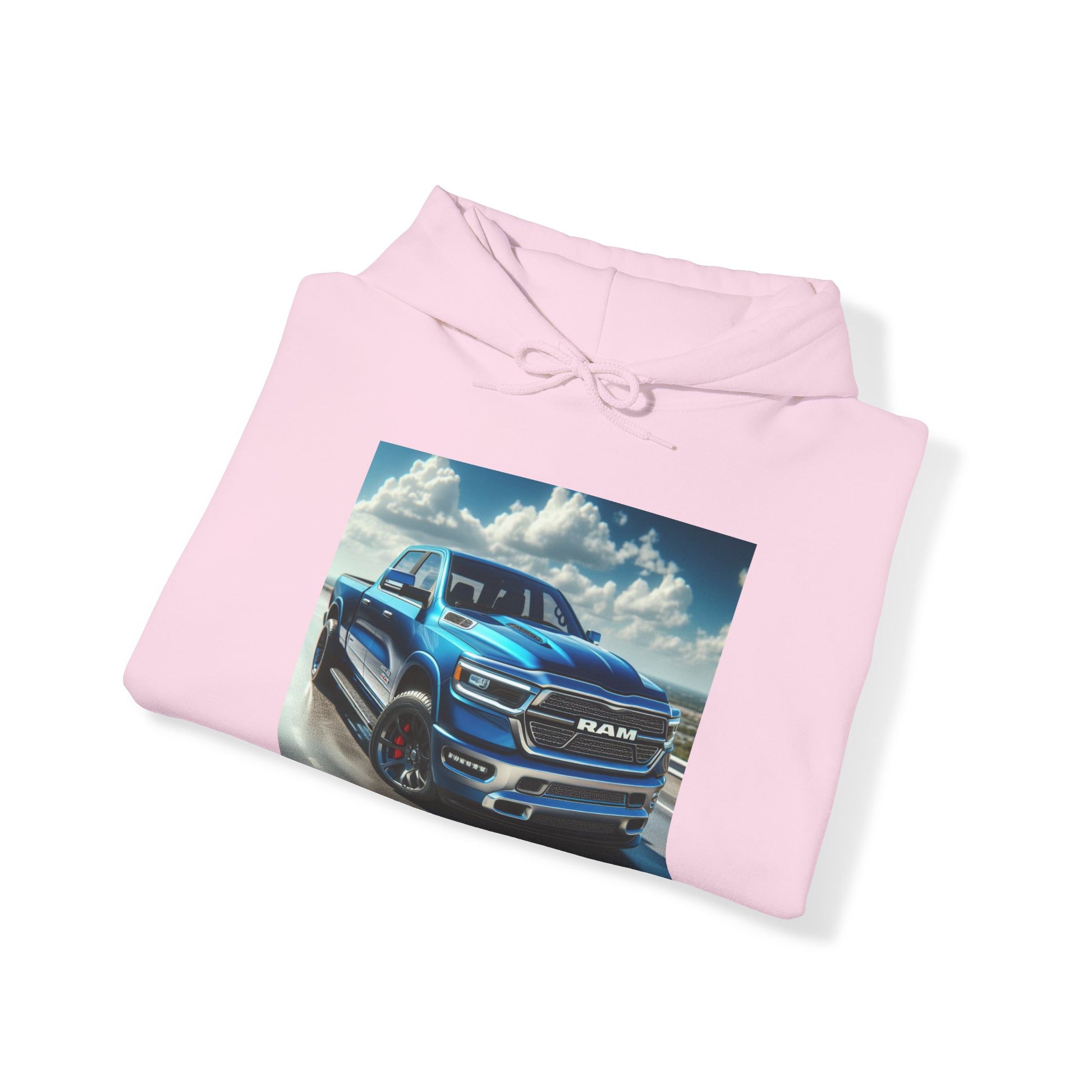 Blue Dodge Ram Hoodie Hoodie Printify