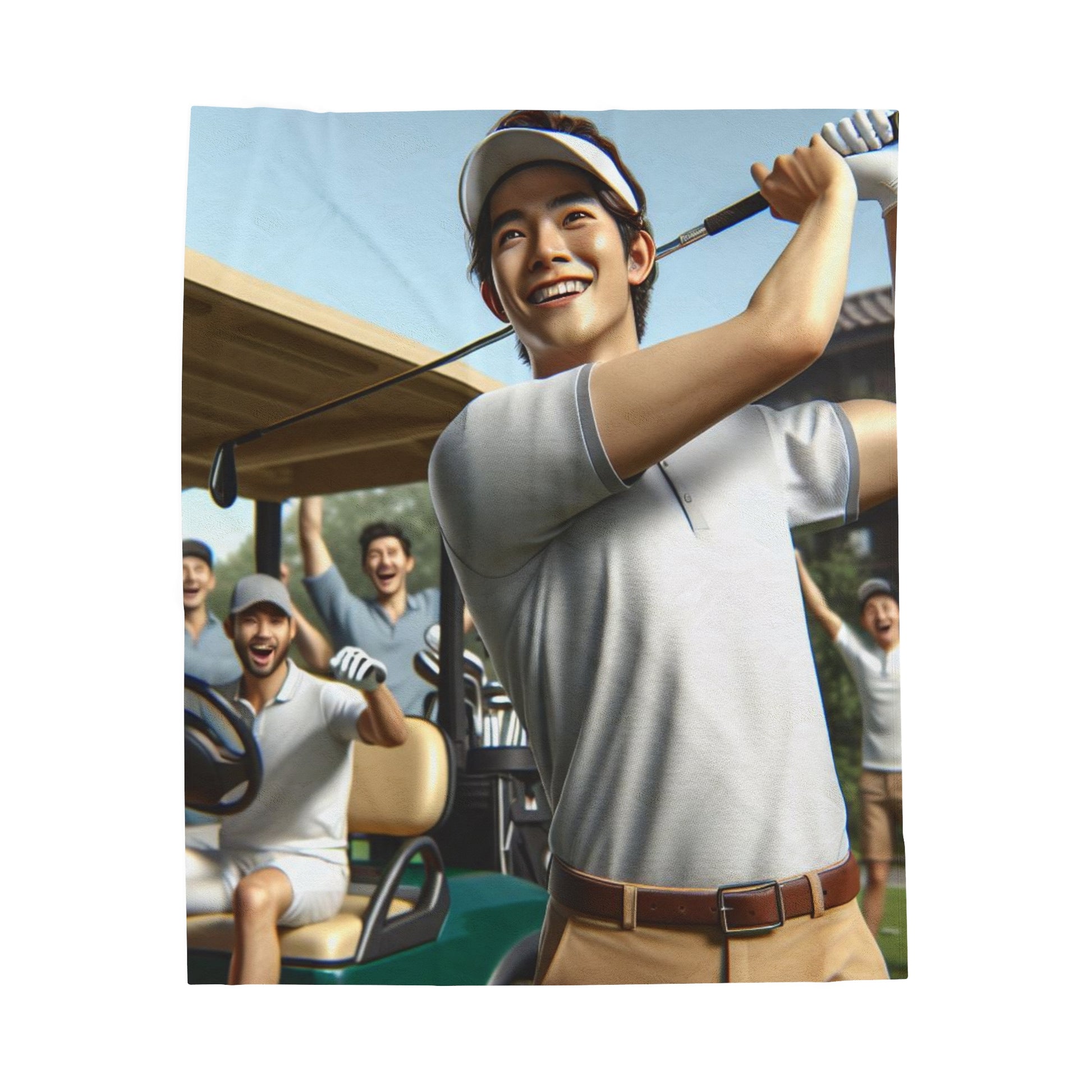 Golf Tournament Plush Blanket All Over Prints Printify 50" × 60"