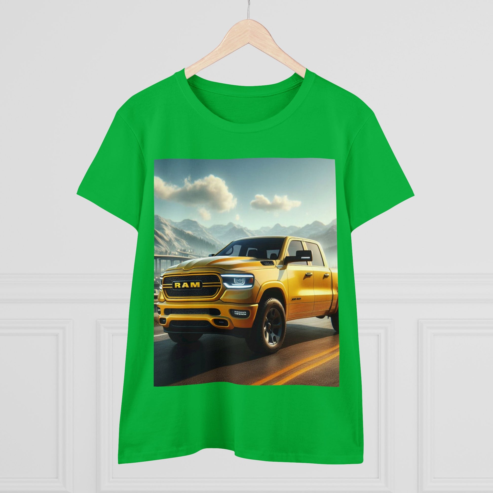 Yellow Dodge Ram T-Shirt T-Shirt Printify