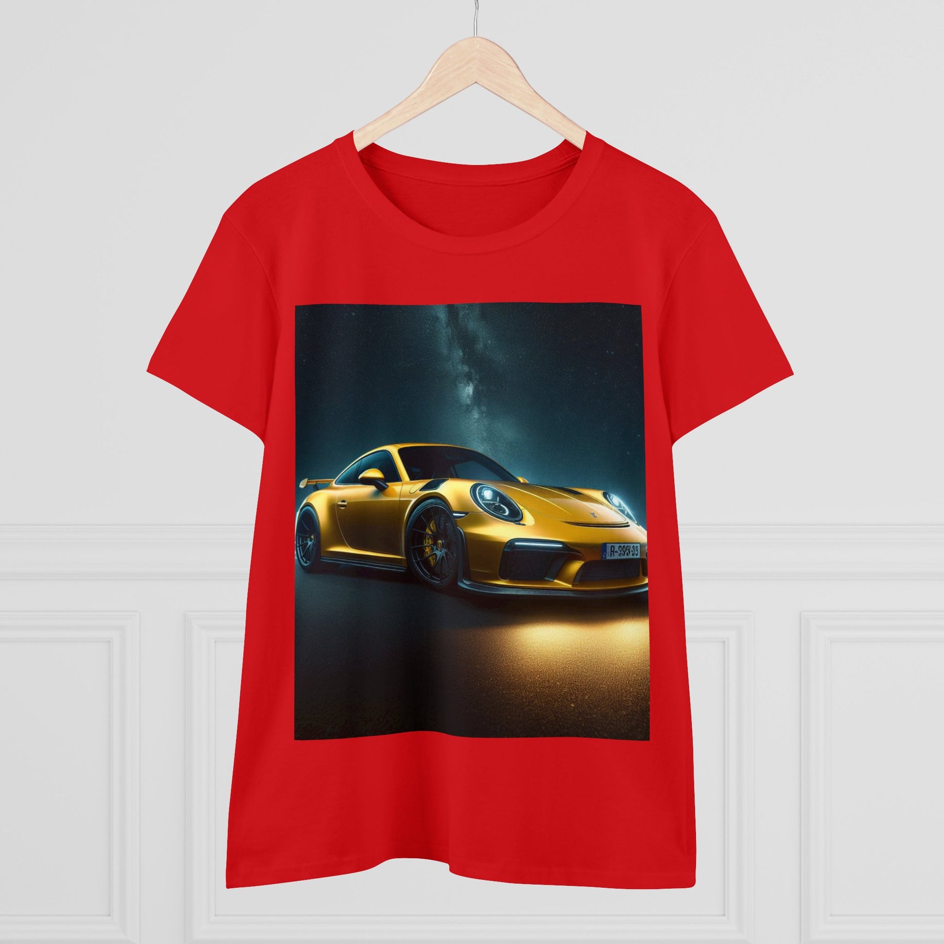 Yellow Porsche T-Shirt T-Shirt Printify