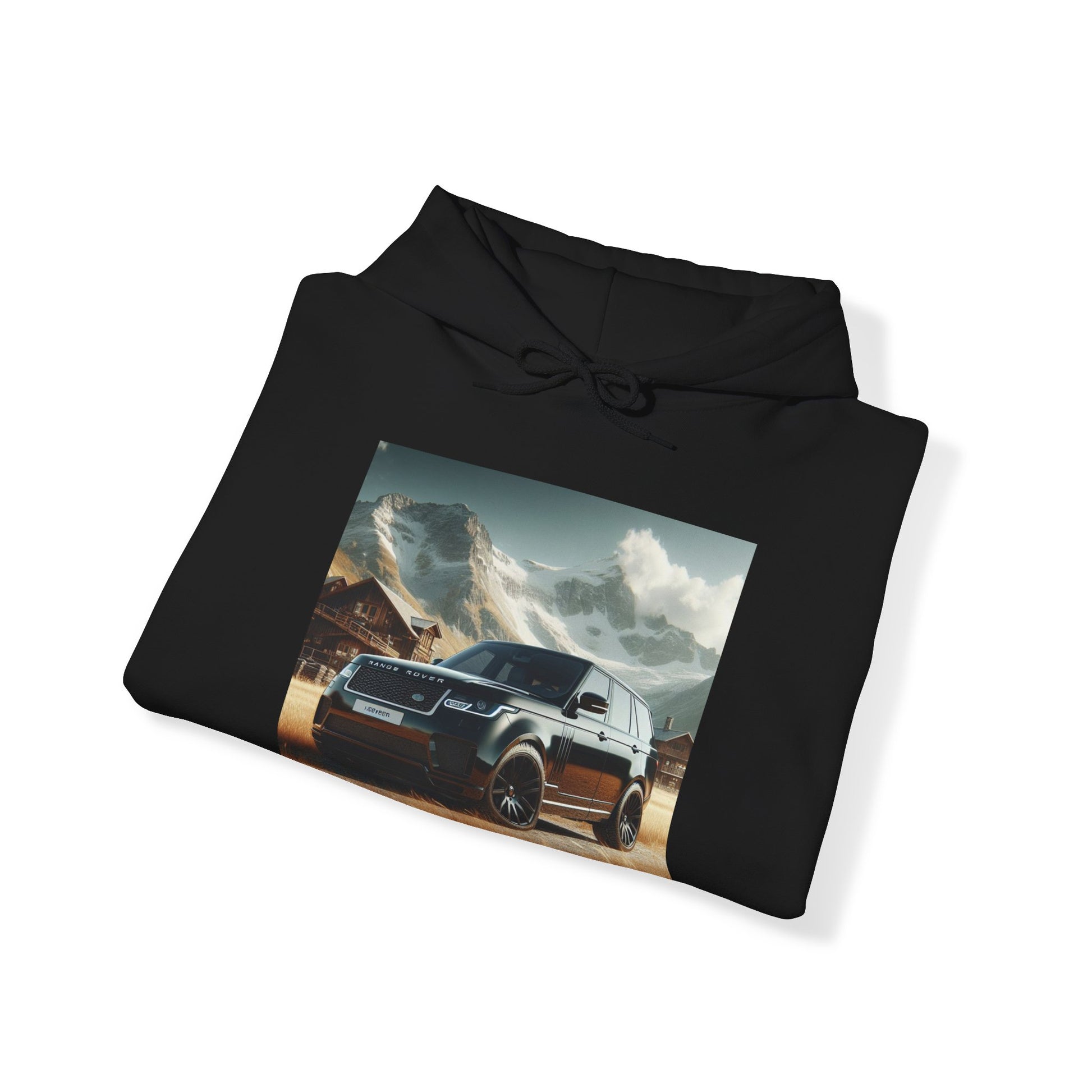 Black Range Rover Hoodie Hoodie Printify