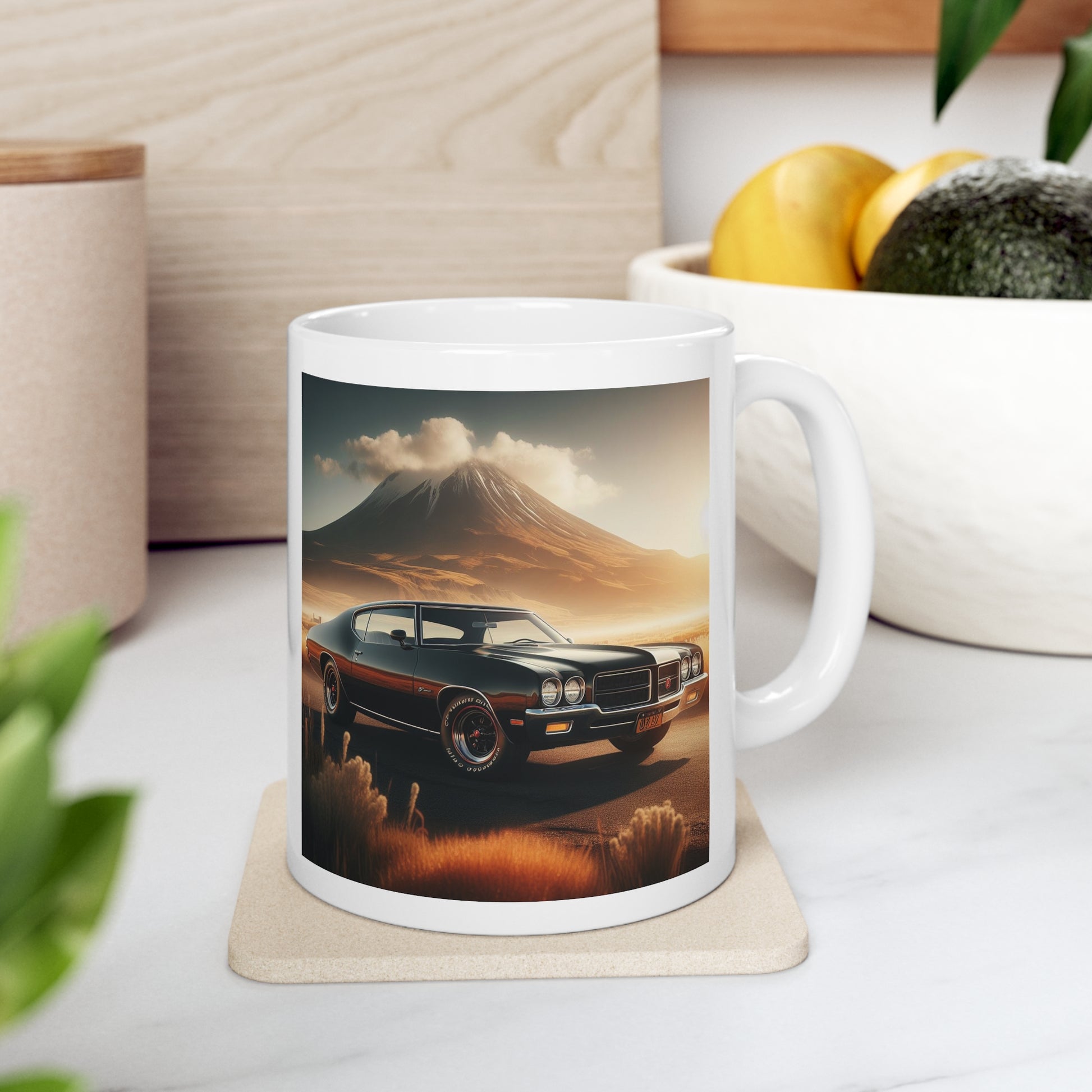 1972 Black Buick Gran Sport Mug Mug Printify