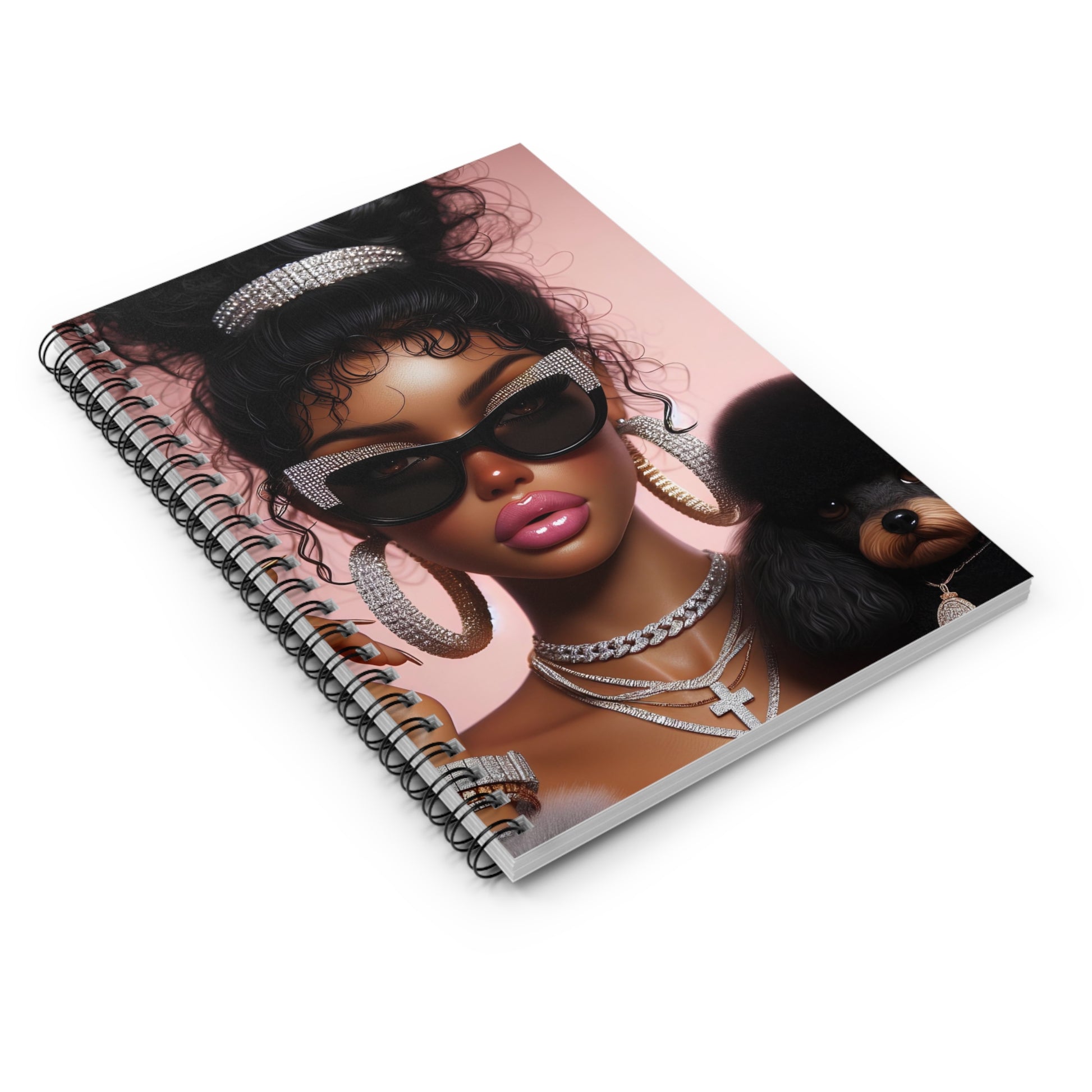 My Dog and I Spiral Notebook Paper products Printify