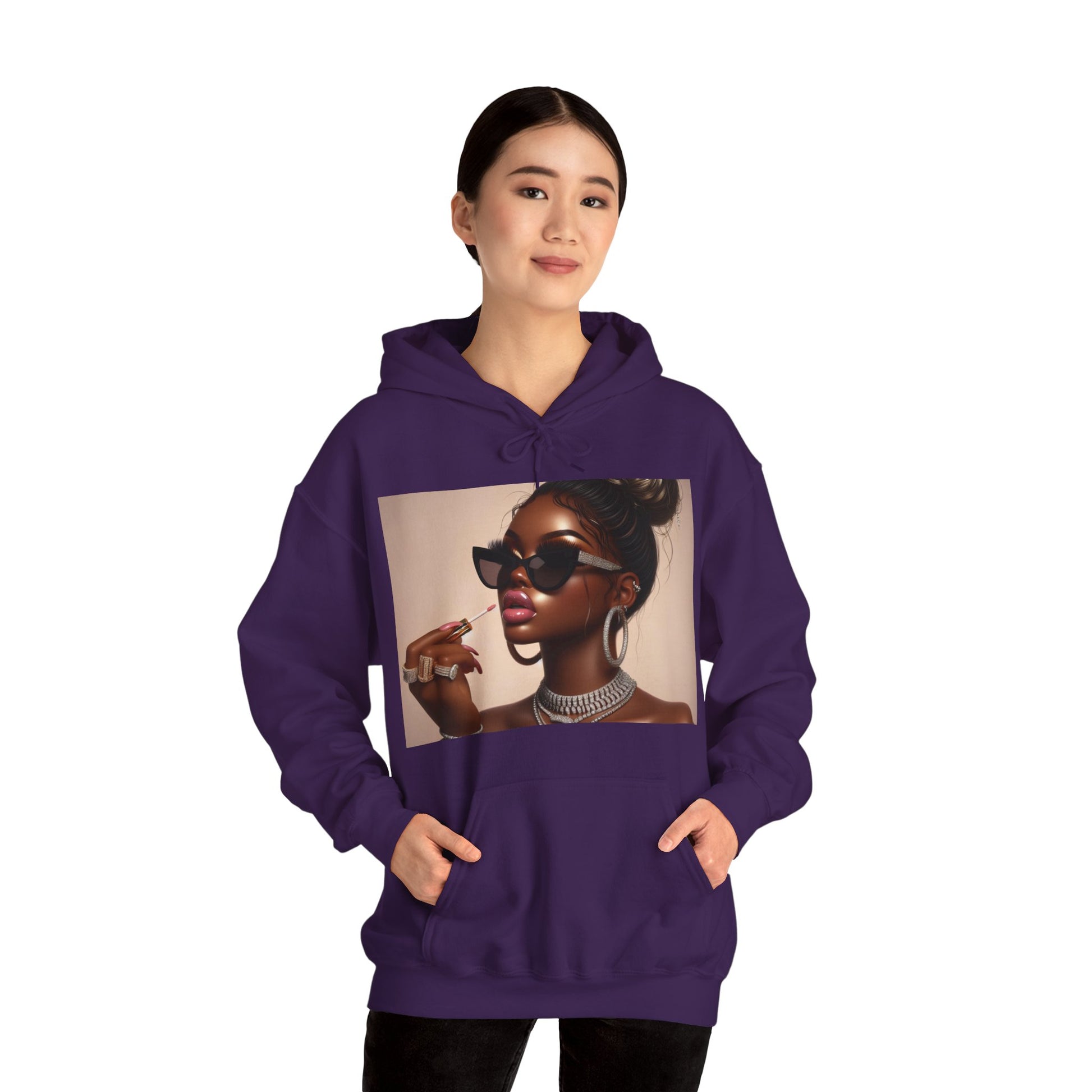 My Lip Gloss is Poppin Hoodie Hoodie Printify